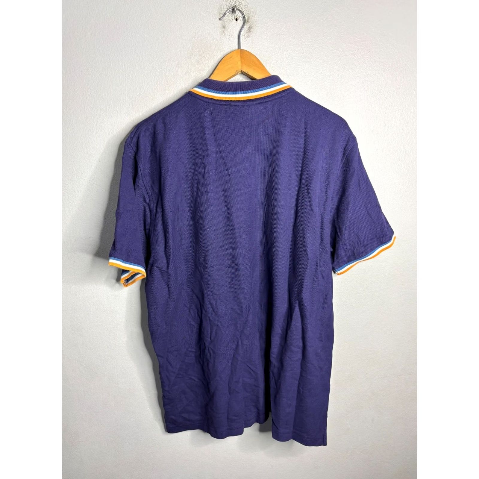 Psycho Bunny Psycho Bunny Polo Shirt Short Sleeve Men 8 100% Cotton Purple Solid Embroidered Logo Button-Down Collar Casual/Business Activewear Men Size US M / EU 48-50 / 2 - 4 Thumbnail