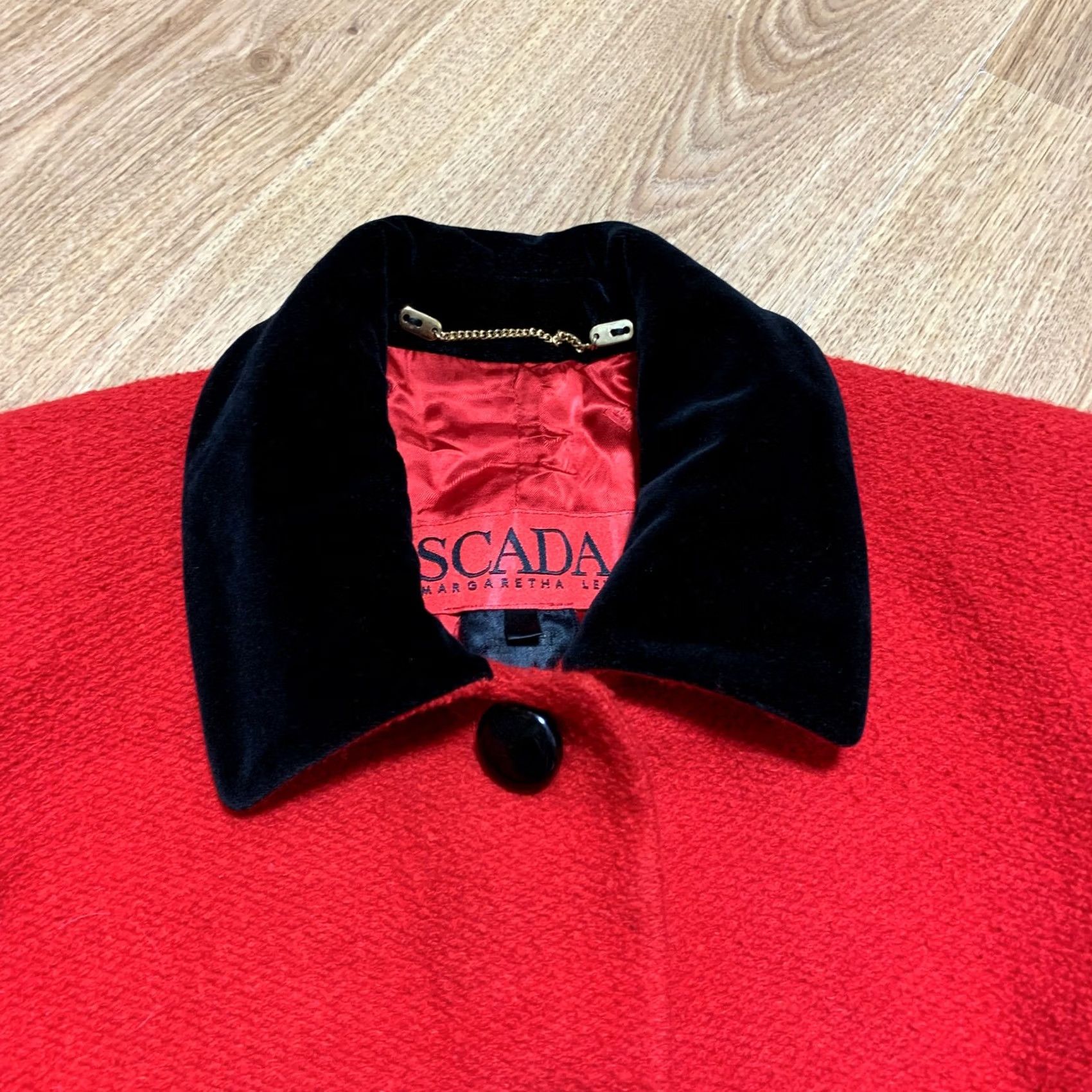 Escada VINTAGE Escada Jacket Women Wool Red M Size M / US 6-8 / IT 42-44 - 2 Thumbnail