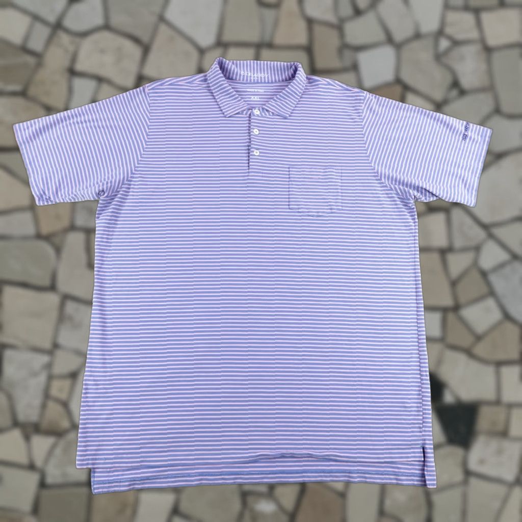 Vintage B Draddy Polo Shirt Mens 2XL Blue Pink 2022 Senators Classic Performance Golf Size US XXL / EU 58 / 5 - 1 Thumbnail