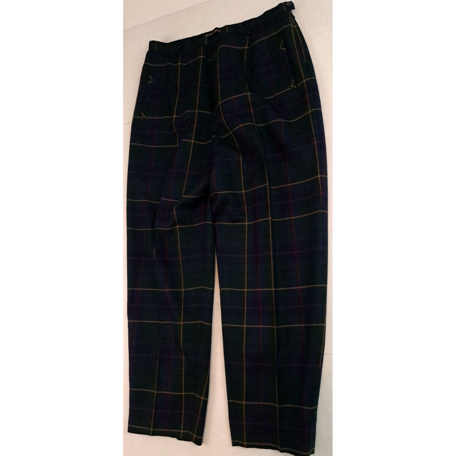Pendleton VINTAGE Pendleton Wool Pants size 14 Green Tartan Plaid Golf USA Woman Size 36" / US 14 / IT 50 - 2 Thumbnail