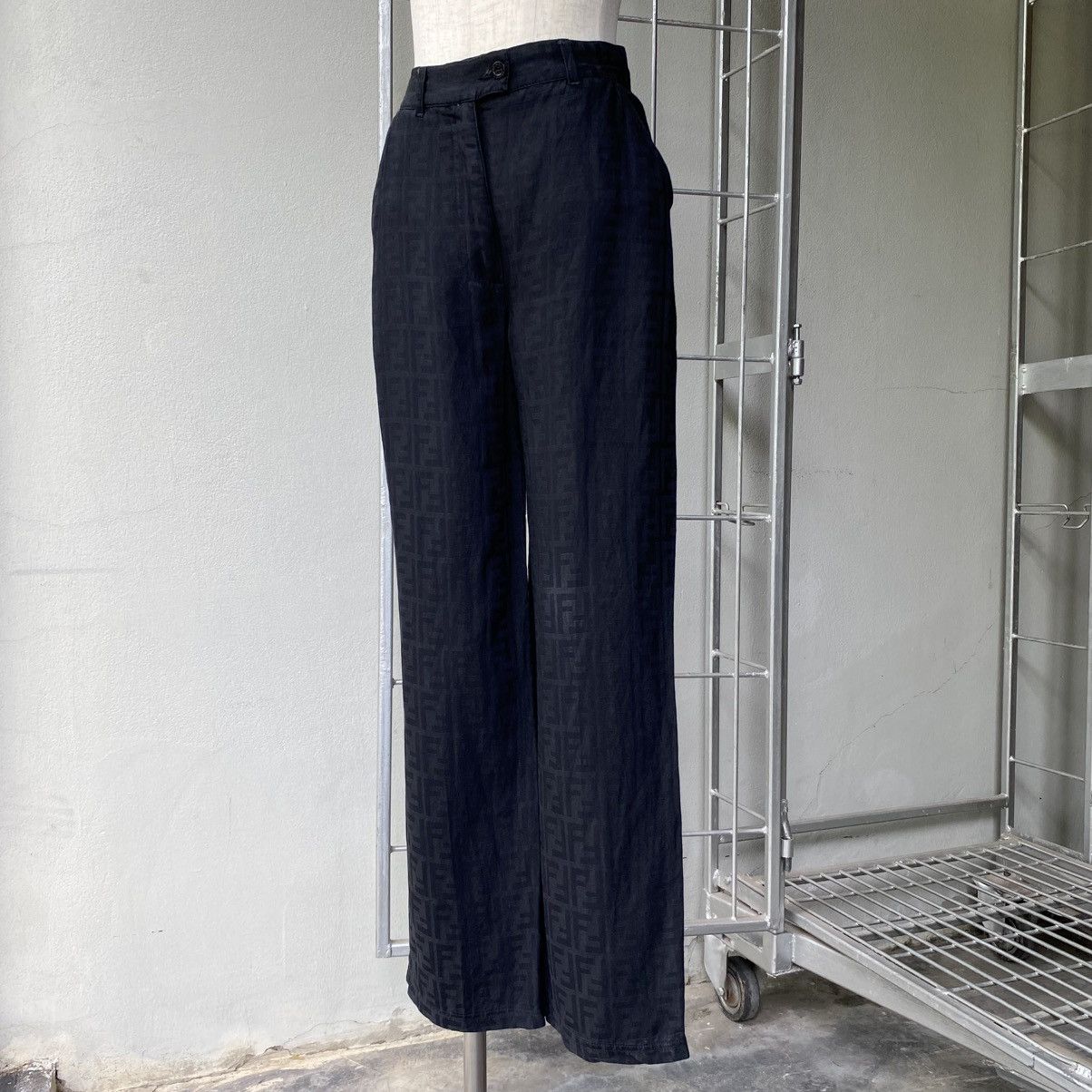 Fendi FENDI Black Monogram Pattern Pants Size 28" / US 6 / IT 42 - 12 Thumbnail
