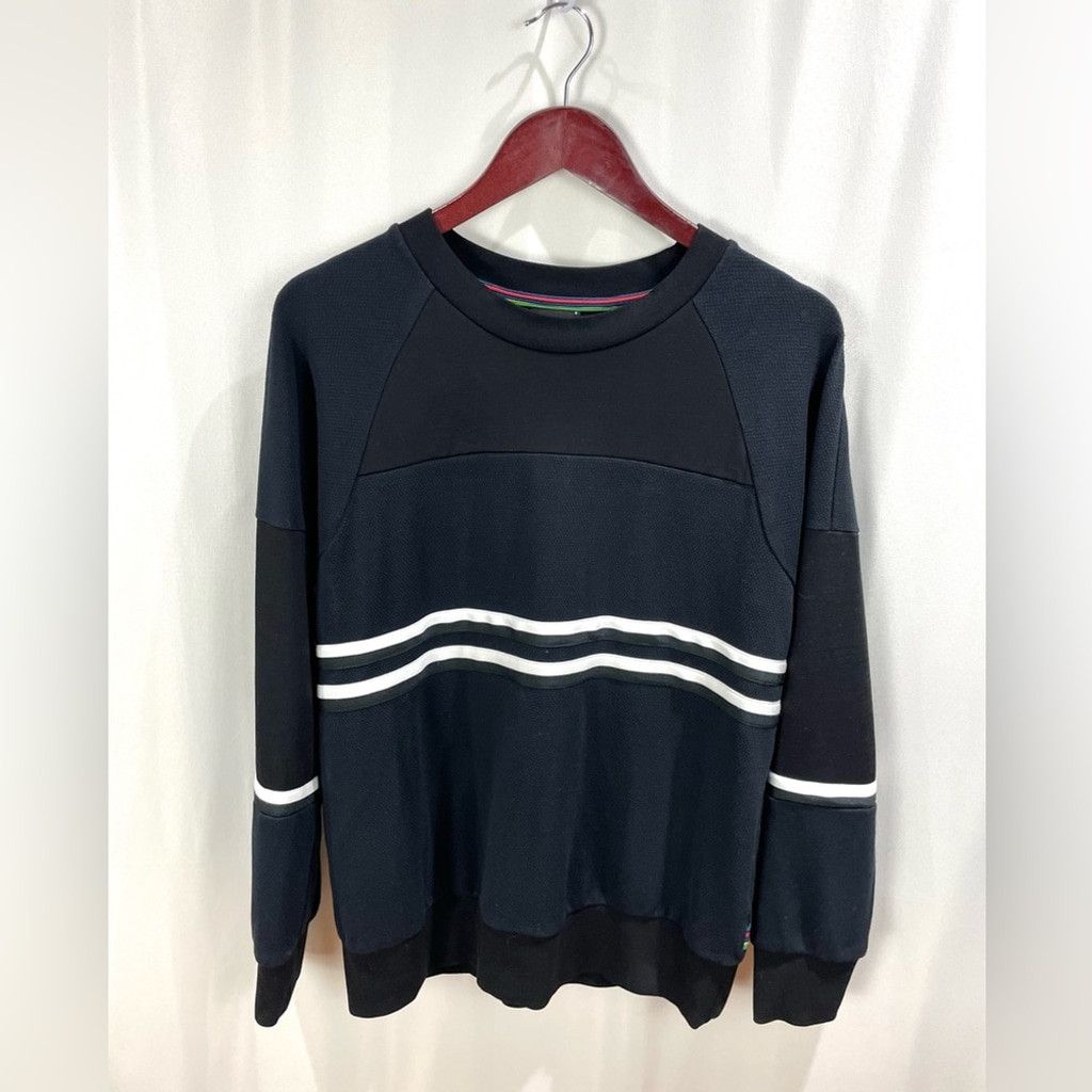 Paul Smith PS by Paul Smith Black Striped Panelled Sweatshirt Size S Size US S / EU 44-46 / 1 - 4 Thumbnail