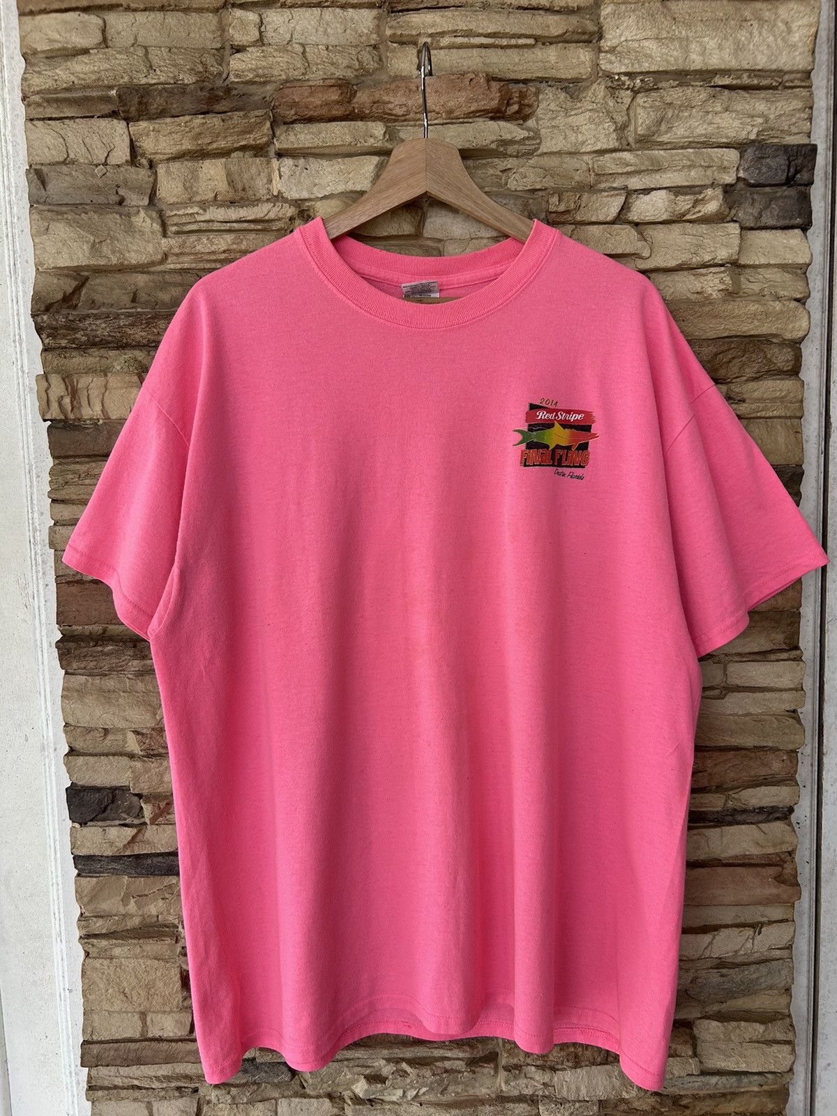 Vintage Vintage Red Stripe Final Fling Destin Florida Tees Size US XL / EU 56 / 4 - 2 Thumbnail