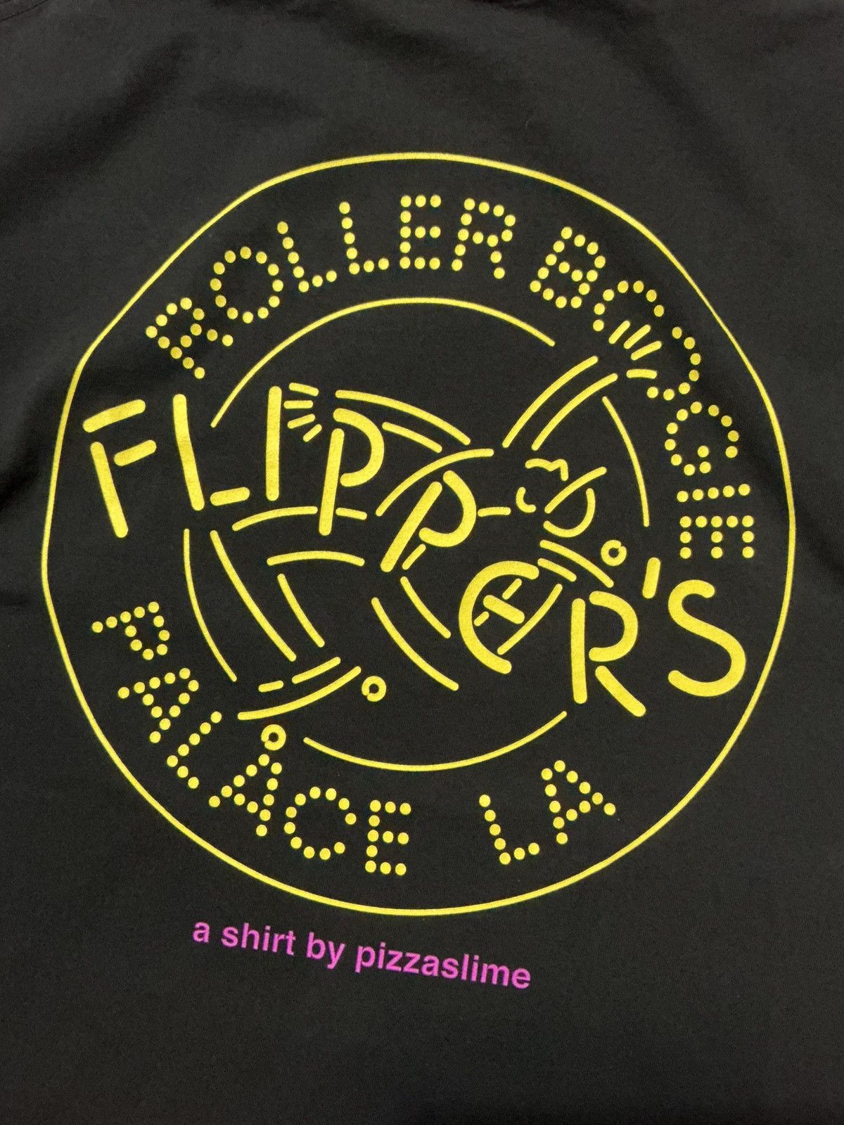 Pizza Slime PizzaSlime X Flippers Roller Boogie Palace Big Face T-Shirt Size US XL / EU 56 / 4 - 7 Thumbnail