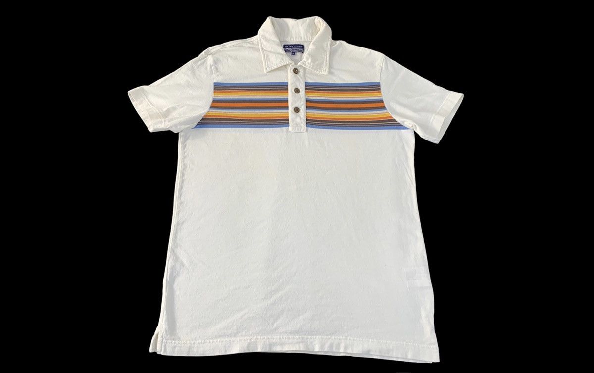 Japanese Brand The Wave Is Forever Striped Chest Design Polo Tee T-shirt Size US M / EU 48-50 / 2 - 1 Thumbnail