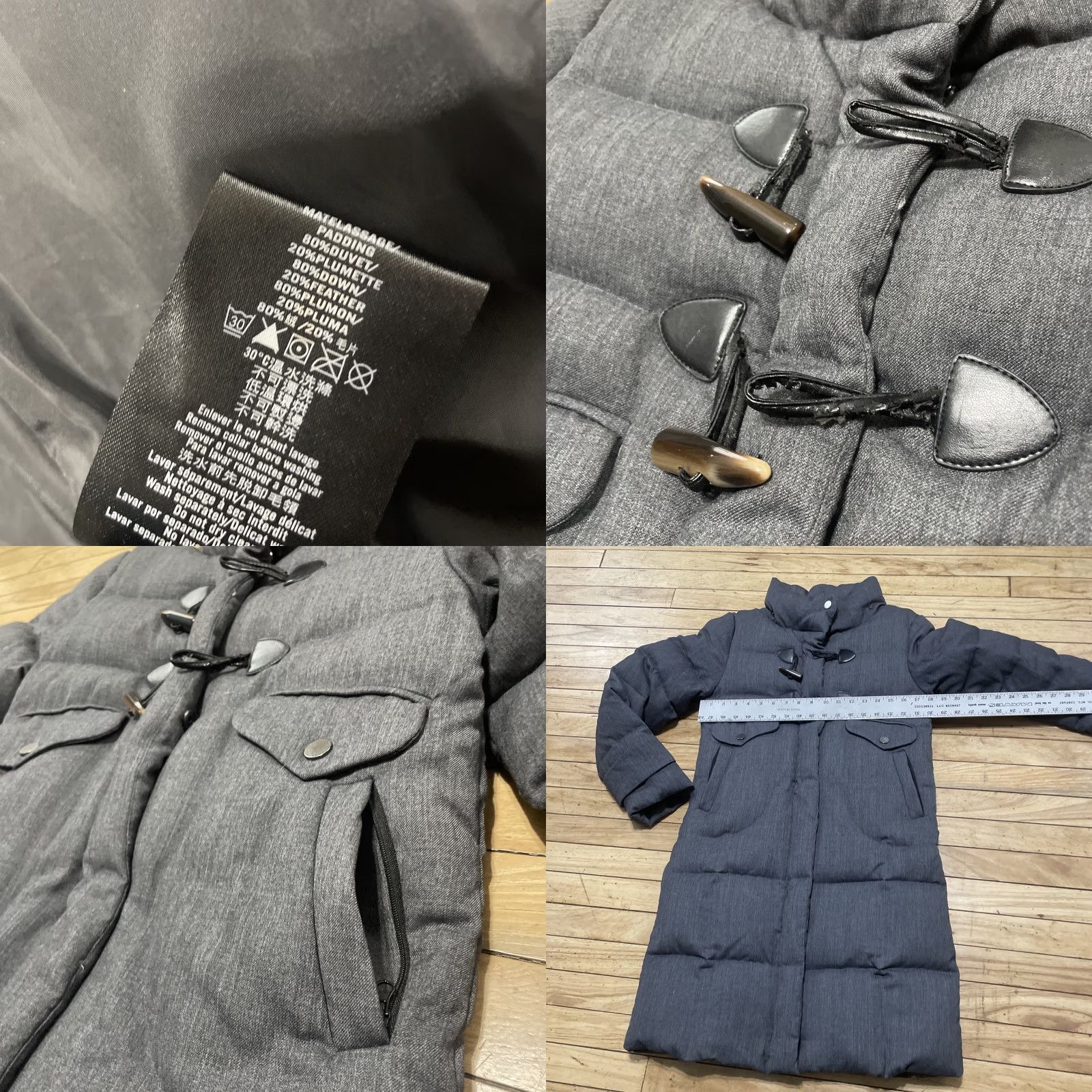 Cop Copine VINTAGE Cop.Copine Jacket Coat Down Tassel Long Gray 38 Puffer Woman Size XS / US 0-2 / IT 36-38 - 8 Thumbnail