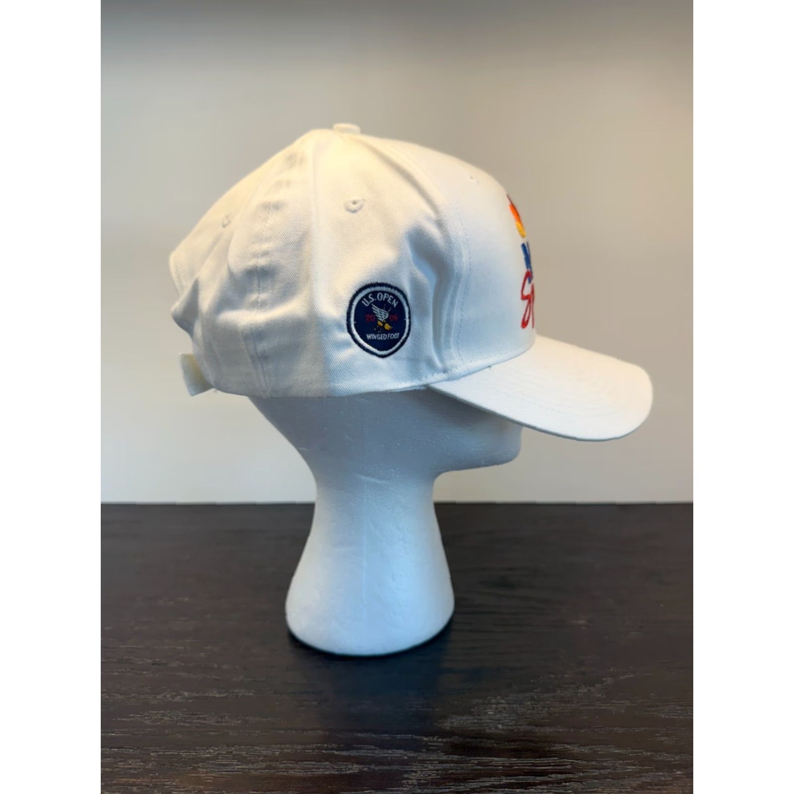 Vintage NBC Sports Ahead Golf Hat Mens One Size White Winged Foot 2006 Strapback Size ONE SIZE - 3 Thumbnail