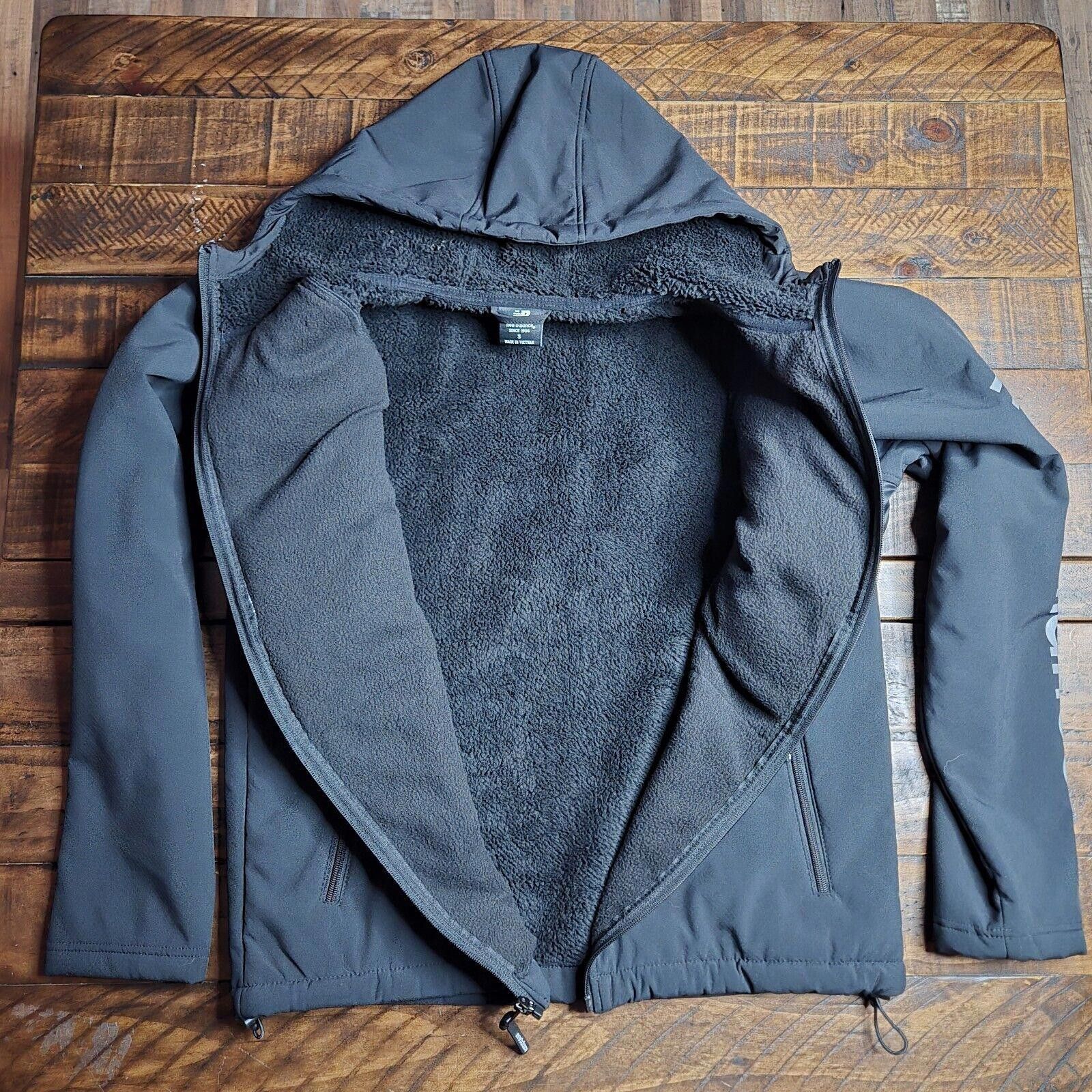 New Balance New Balance Jacket Mens S Puffer Fleece Black Hooded Zip C2 Size US S / EU 44-46 / 1 - 2 Thumbnail
