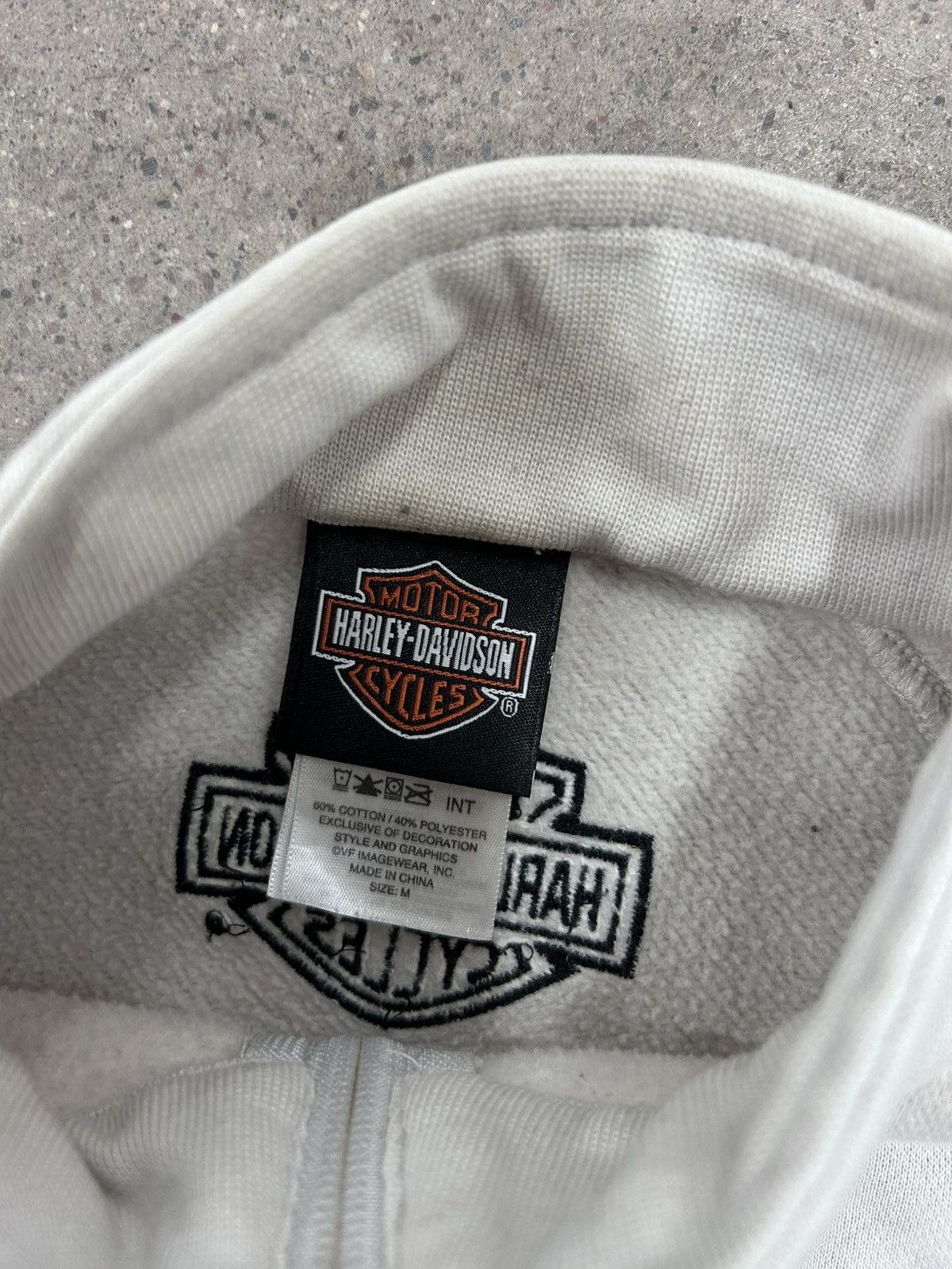 Harley Davidson × Vintage Womens Harley Davidson Zip-Up Crewneck Sweatshirt Gray Size US M / EU 48-50 / 2 - 3 Thumbnail