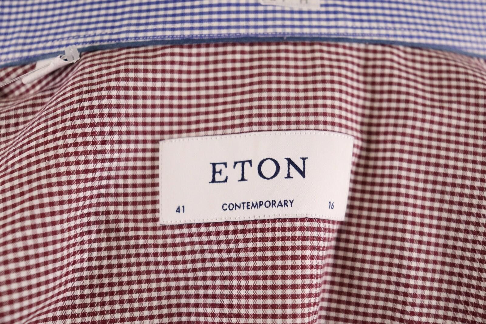 Eton Eton Contemporary Fit Check Luxury Shirt Size 41 / 16 Size US M / EU 48-50 / 2 - 9 Thumbnail
