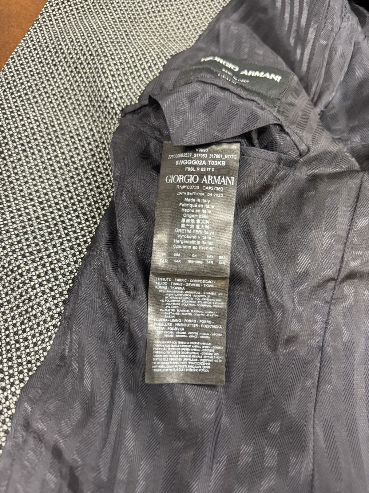Giorgio Armani Giorgio Armani Black Label Nailhead Upton Jacket Size 44R - 9 Thumbnail