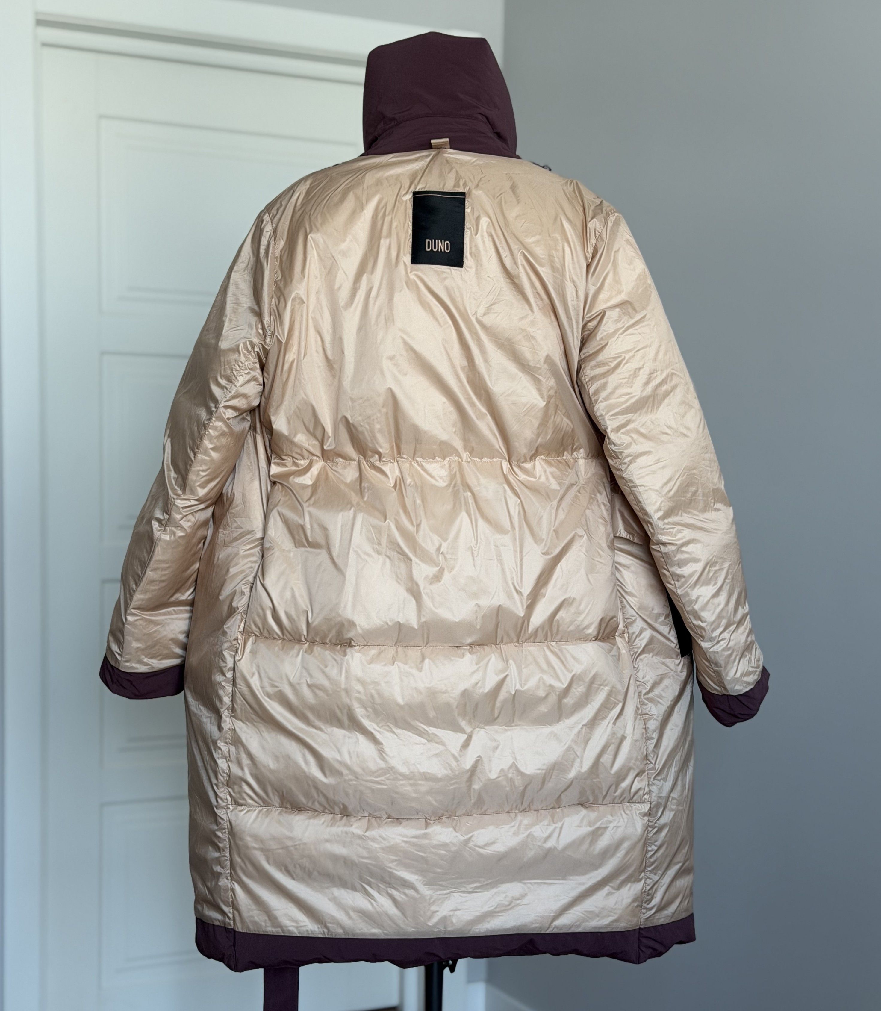 Other DUNO Long Down Coat Puffer Jacket Size 44 M Burgundy Luxury Size M / US 6-8 / IT 42-44 - 15 Thumbnail