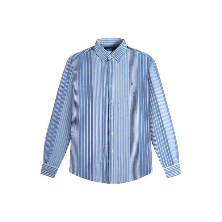 Polo Ralph Lauren Polo Ralph Lauren Striped Pony Logo Oxford Long Sleeve Shirt Size US S / EU 44-46 / 1 - 1 Thumbnail