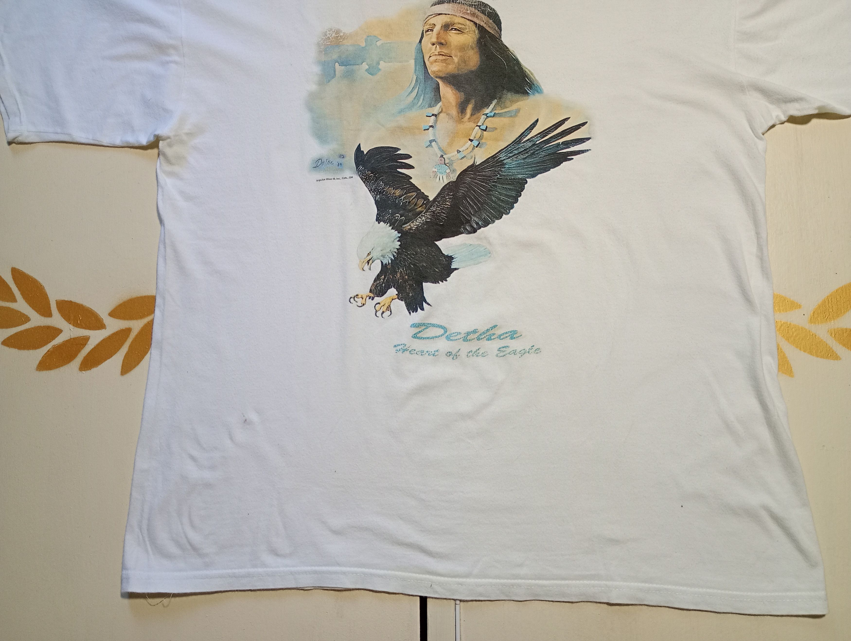 Vintage Jt's Detha Heart Of The Eagle 1989 T-Shirt Size US L / EU 52-54 / 3 - 3 Thumbnail