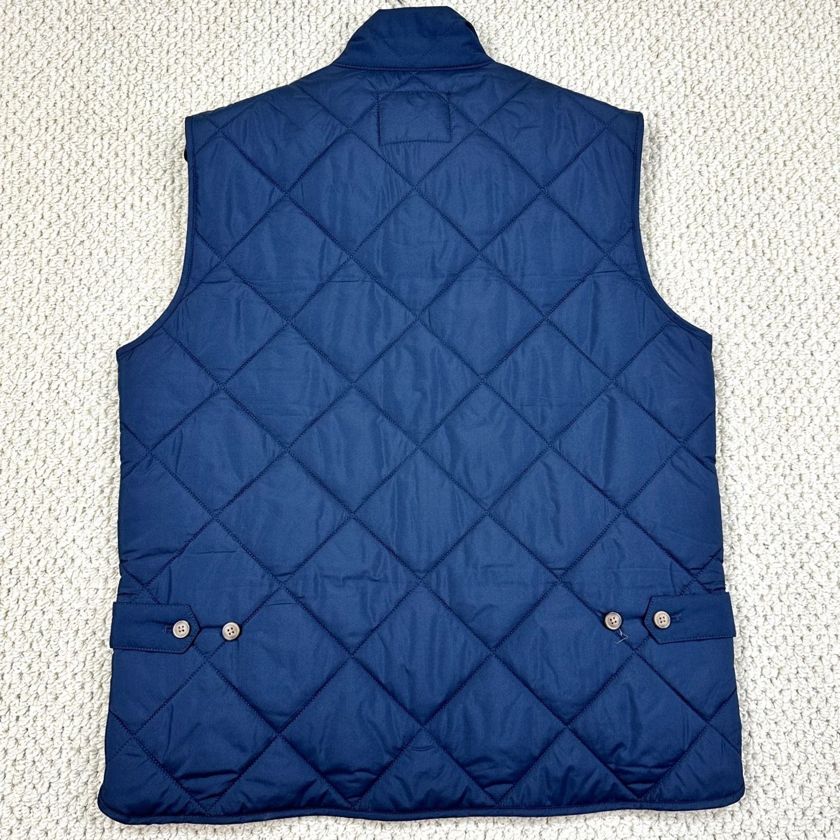 J.Crew J.CREW Authentic Outerwear Vest Mens M Navy Quilted Full Zip Outdoor Hike Layer Size US M / EU 48-50 / 2 - 2 Thumbnail
