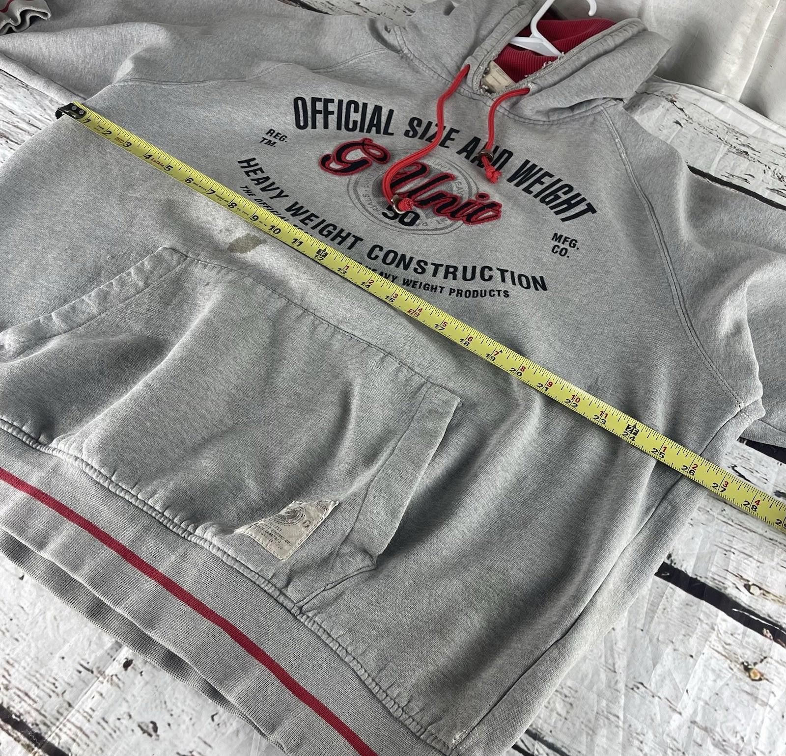 G-Unit G-UNIT Heavyweight 3XL GreyHoodie Thrashed Fashion Pullover Size US XL / EU 56 / 4 - 8 Thumbnail