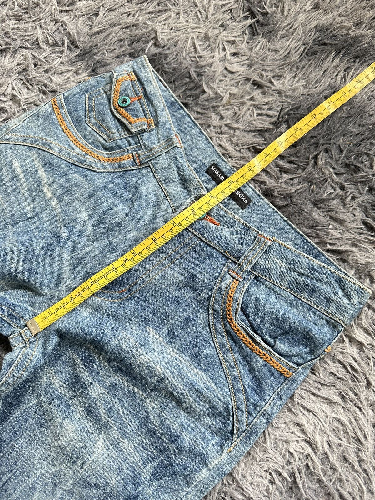 Masaki Matsushima 00's Masaki Matsushima bleach wash denim jeans Size US 29 - 14 Thumbnail