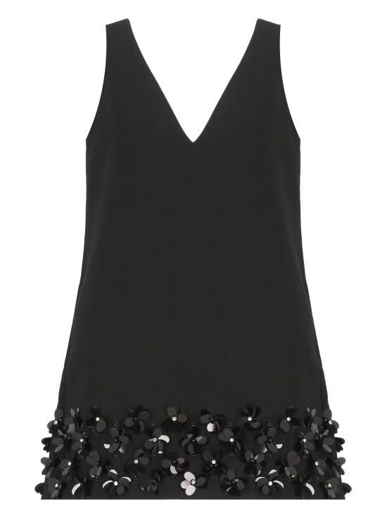 Self-Portrait SELF PORTRAIT Women Mid Skirts RS25120SB CREPE 3DBLACK Black Size M / US 6-8 / IT 42-44 - 1 Thumbnail