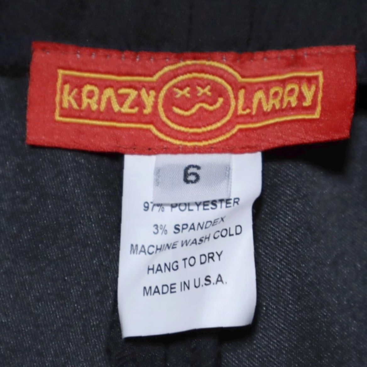 Vintage Krazy Larry Stretch Wide Leg Crop Career Pants Black Women's 6 Size 28" / US 6 / IT 42 - 5 Thumbnail