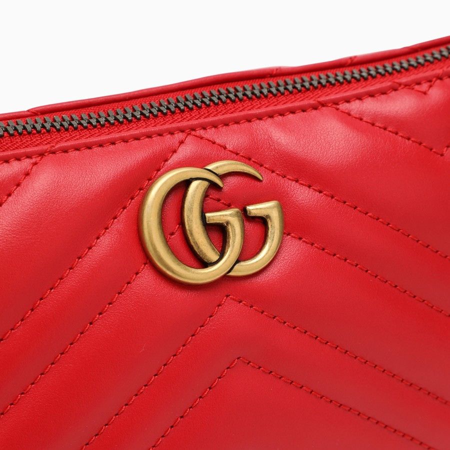 Gucci o1d2blof0824 Size: OS / GG Marmont Small Shoulder Bag in Red Size ONE SIZE - 5 Thumbnail