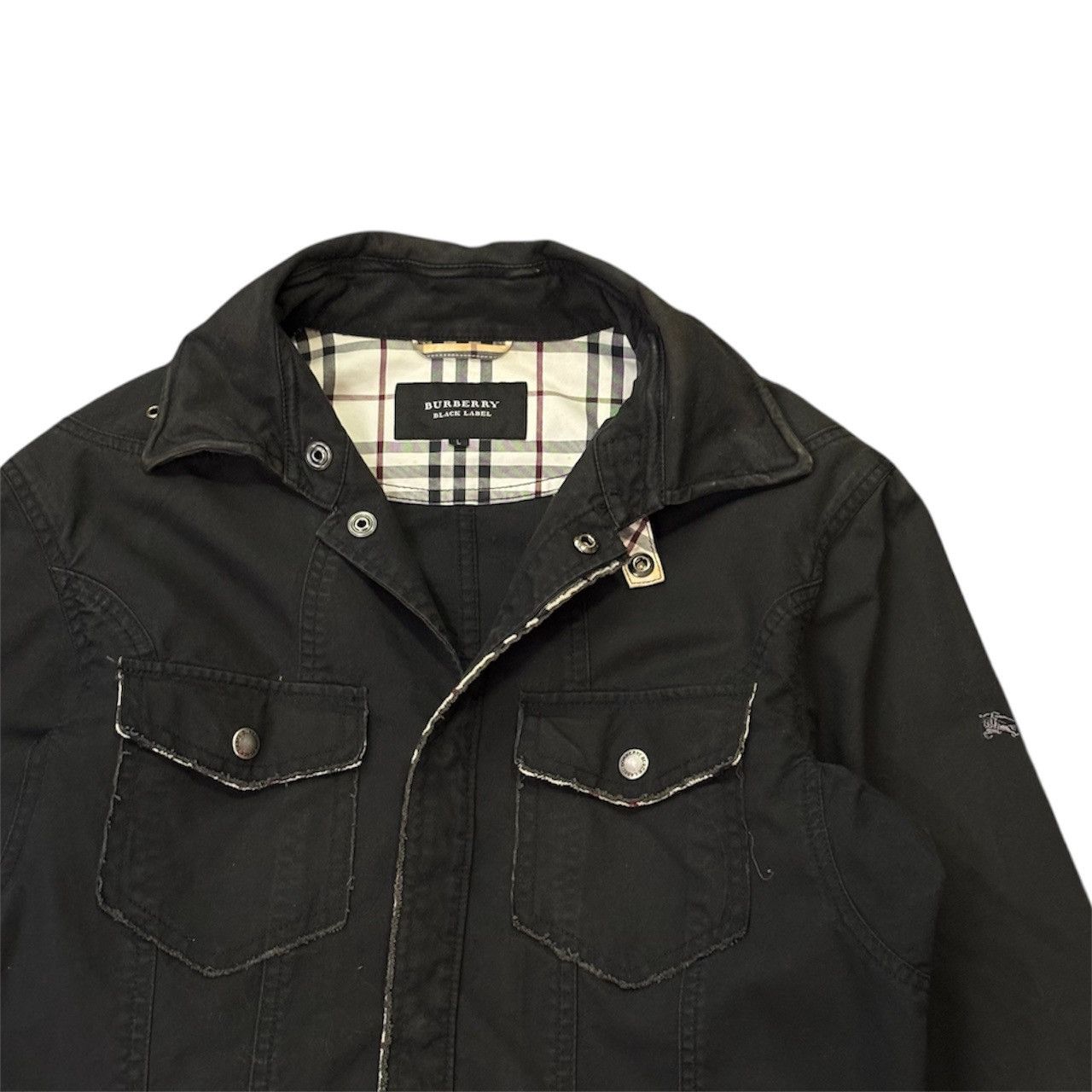Burberry Burberry Distressed Lining Design Snap Button Jacket Size US L / EU 52-54 / 3 - 4 Thumbnail