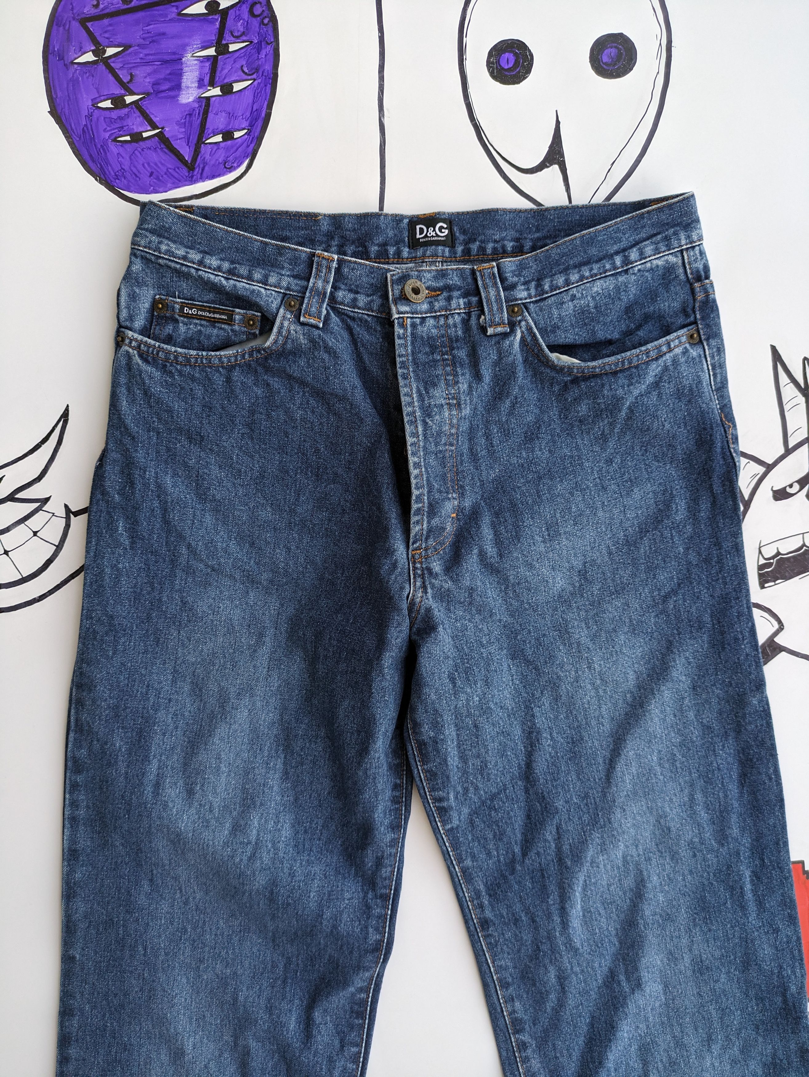 Dolce & Gabbana × Vintage Vintage D&G straight leg wide denim pants Size US 30 / EU 46 - 2 Thumbnail