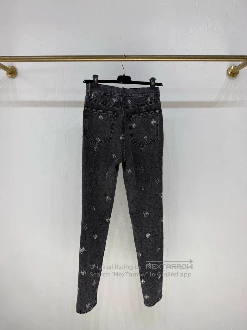 Chanel Chanel 21K Sequin CC Logo Jeans. Size US 36 / EU 52 - 2 Thumbnail