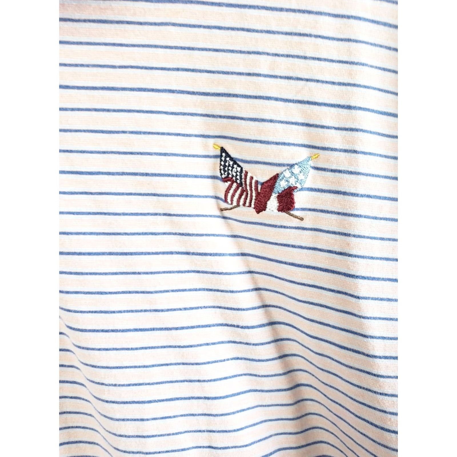 Vintage VINTAGE B Draddy Polo Shirt Men's XL Pink Blue Striped Pocket Golf Size US XL / EU 56 / 4 - 5 Thumbnail