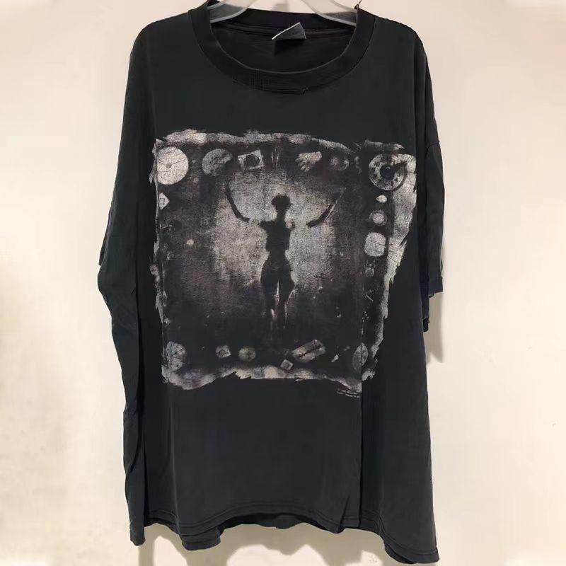 Vintage Black Loose Retro Hip Hop Short Sleeve T-Shirt Size US M / EU 48-50 / 2 - 1 Thumbnail
