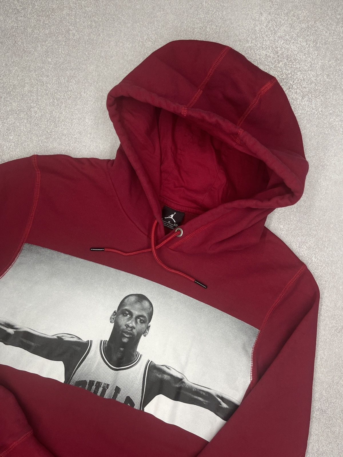Jordan Brand Mens Air Jordan Hoodie Red Big Logo Print Legend Nike Size US M / EU 48-50 / 2 - 4 Thumbnail