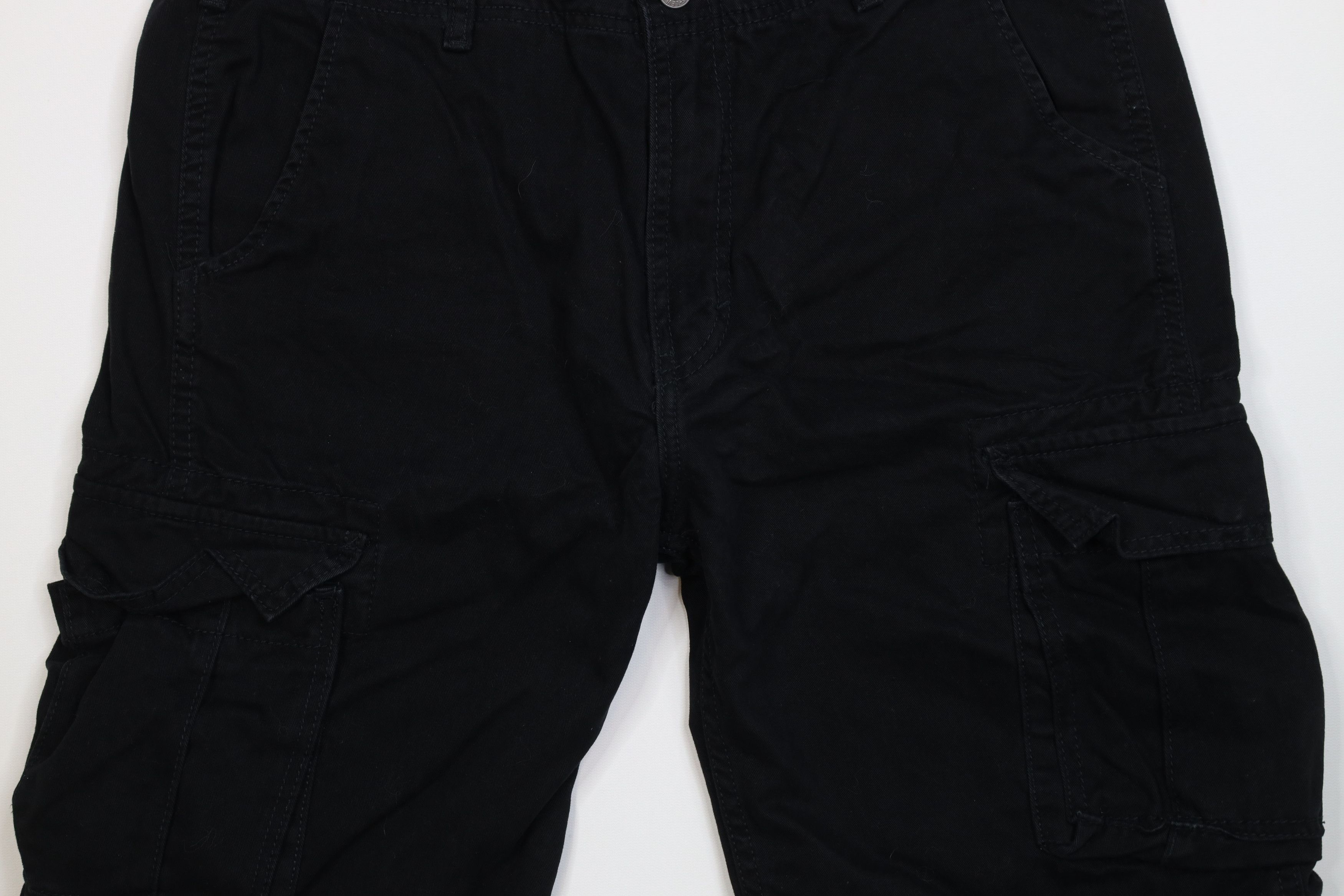 Levi's Vintage Y2K Levis Baggy Loose Fit Cargo Shorts Black Cotton Size US 34 / EU 50 - 3 Thumbnail
