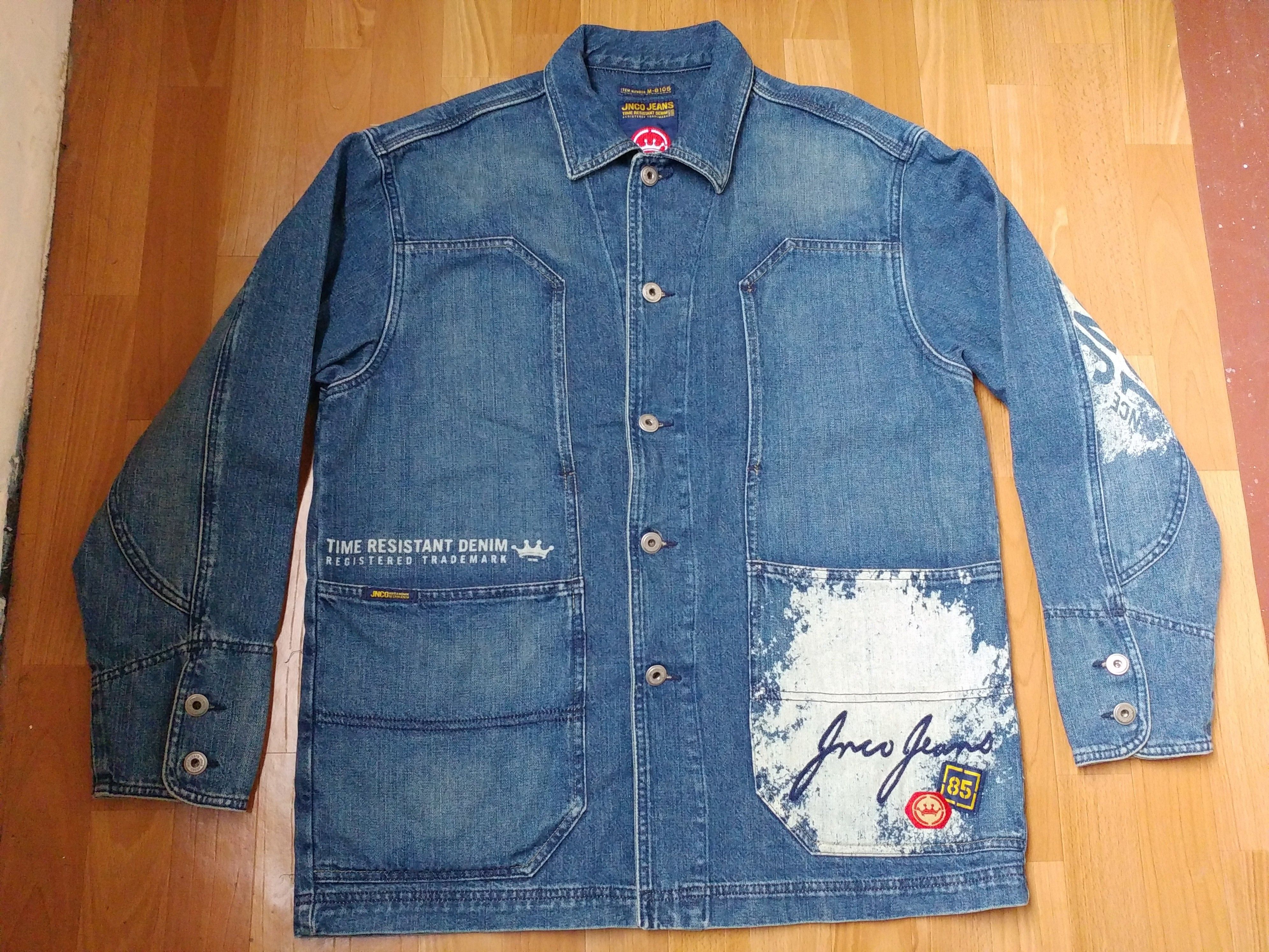 JNCO JNCO jeans jacket, 1990s denim, vintage skater 90s hip hop L Size US L / EU 52-54 / 3 - 2 Thumbnail