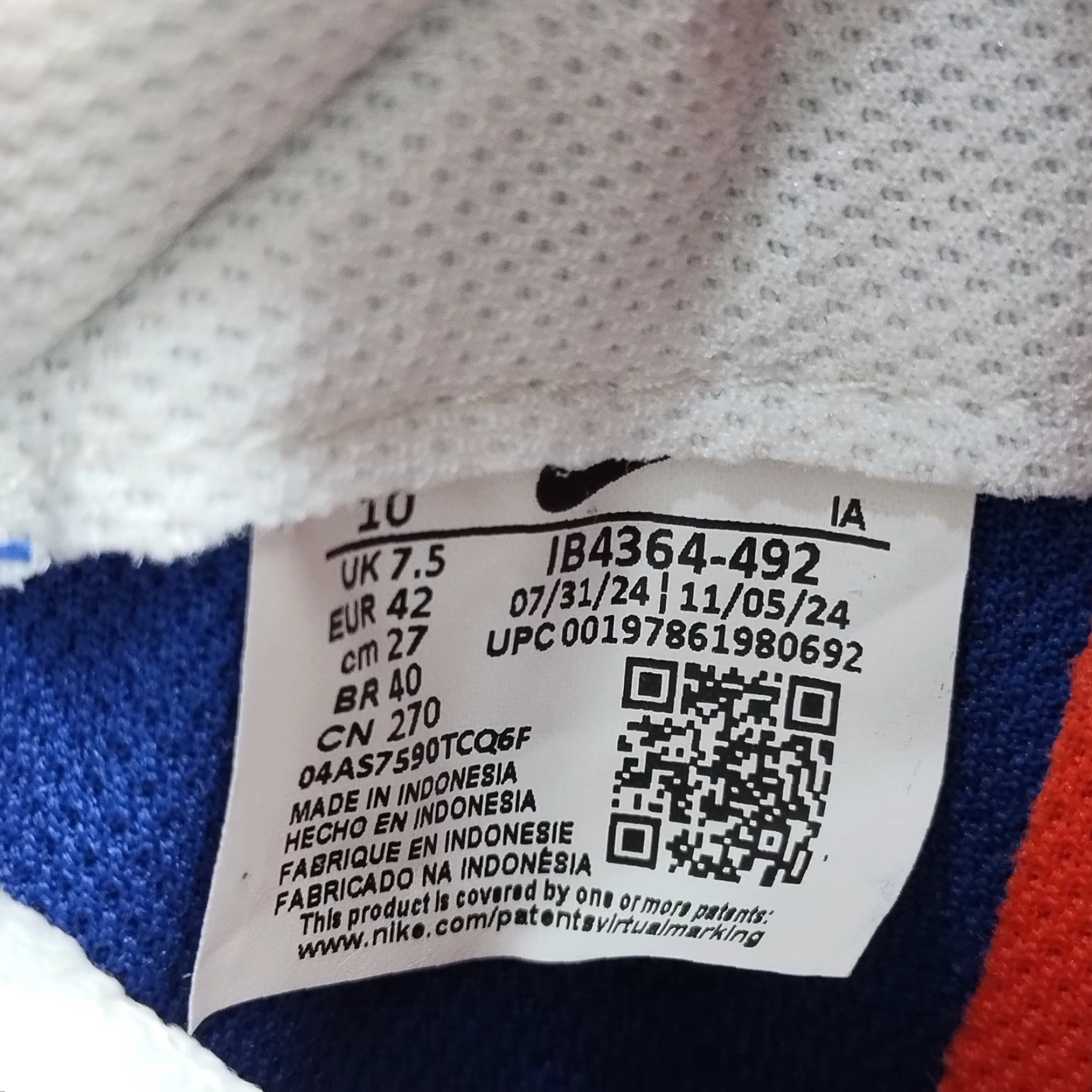 Nike Nike Waffle Debut Sneakers Womens US 10 Multicolor Comfort Insole Lace Up IB4364-492 Size US 10 / IT 40 - 4 Thumbnail