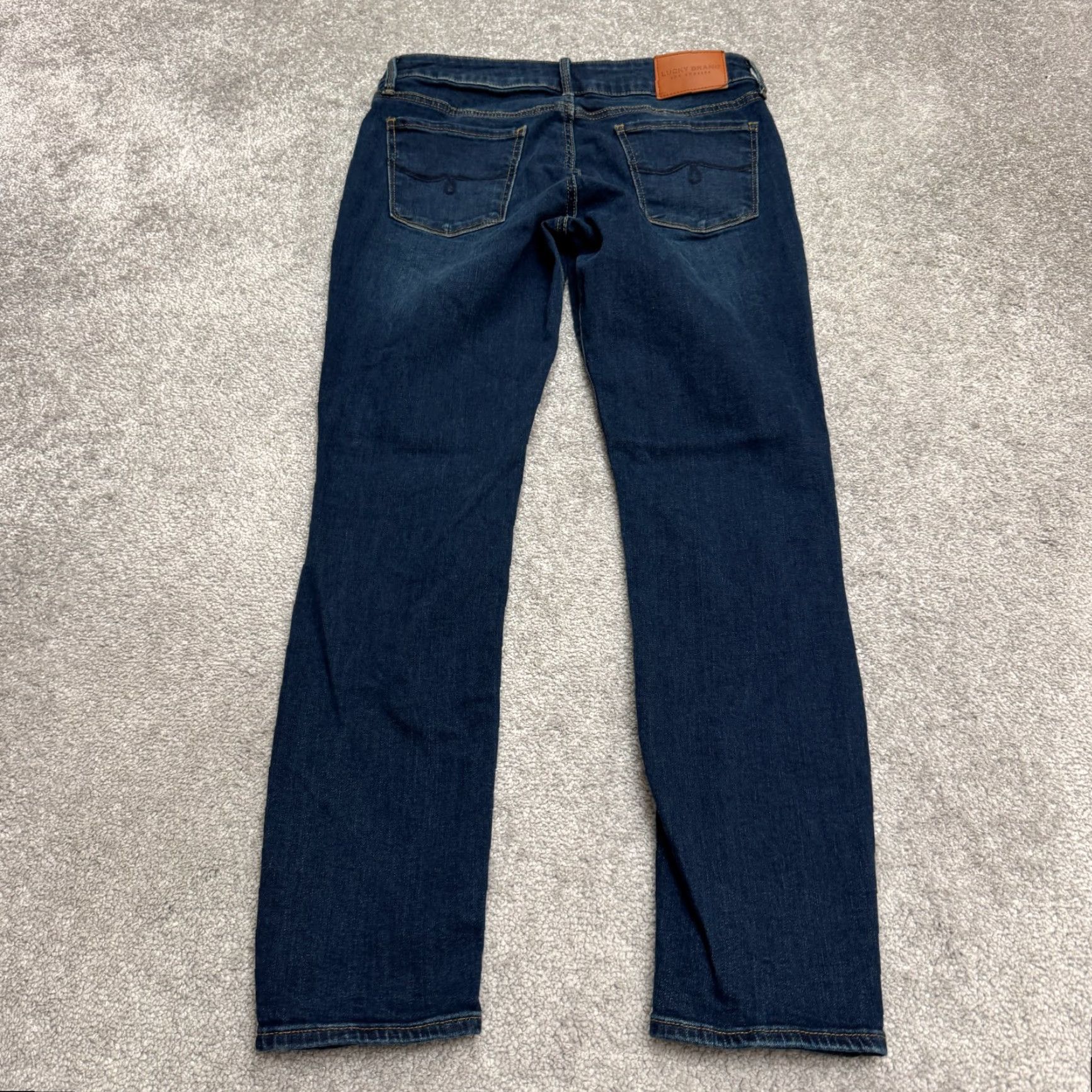 Lucky Brand VINTAGE Lucky Brand Skinny Jeans Womens 8 Low Rise Ankle Dark Wash Cotton Blend 90s Streetwear Size 30" / US 8 / IT 44 - 2 Thumbnail
