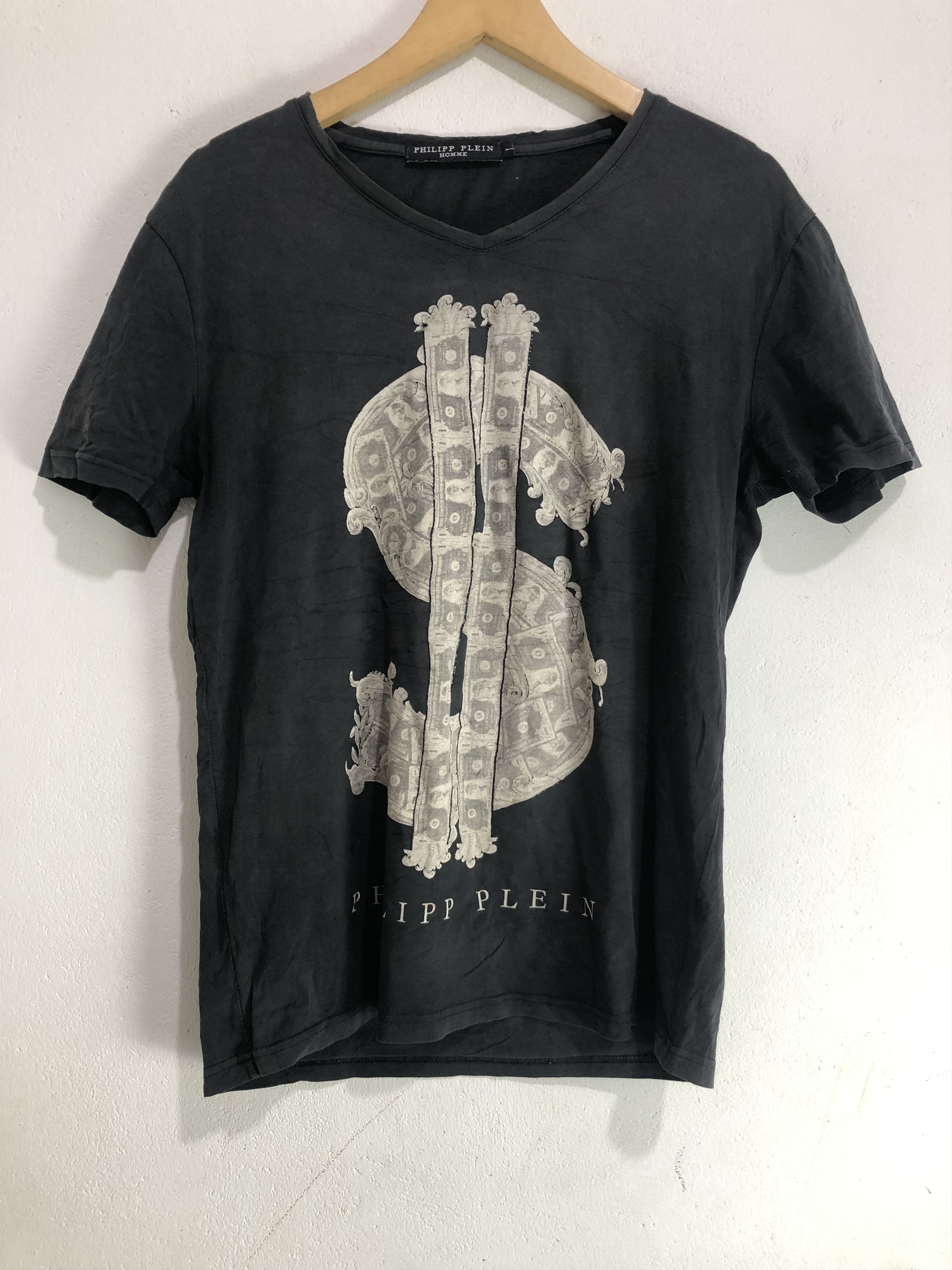 Philipp Plein Distressed Philipp Plein Sun Faded Dollars Big Logo Size US L / EU 52-54 / 3 - 1 Thumbnail