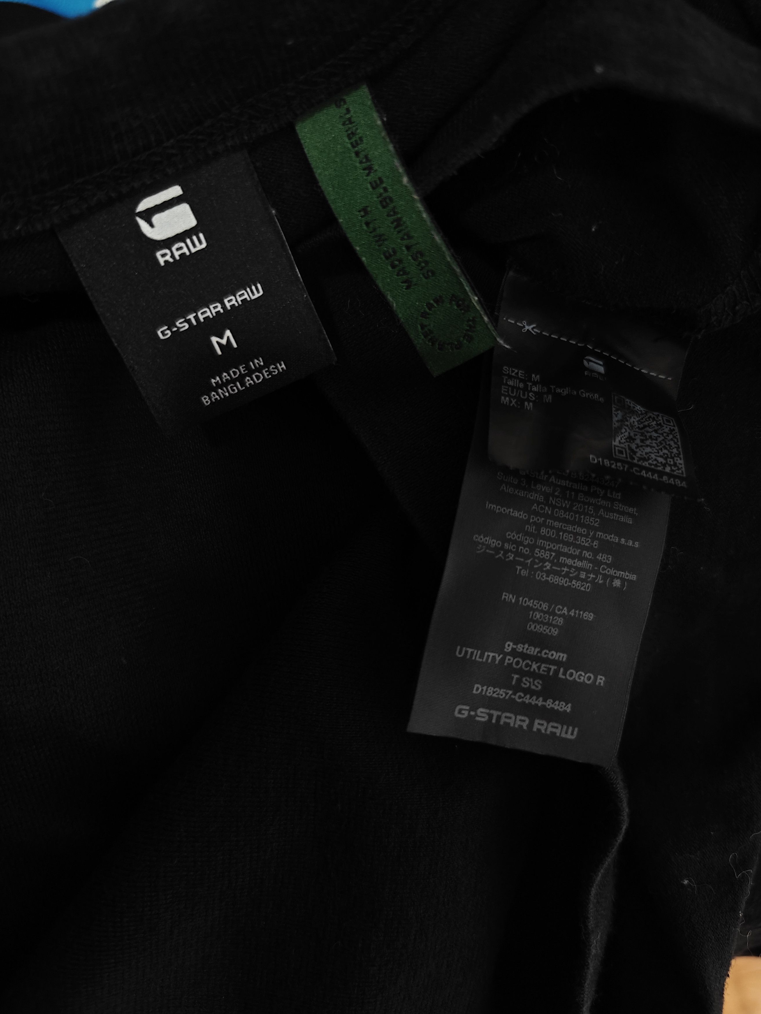 G-Star G-Star Raw T-Shirt Utility Pocket Logo Crewneck Black M Size US M / EU 48-50 / 2 - 9 Thumbnail