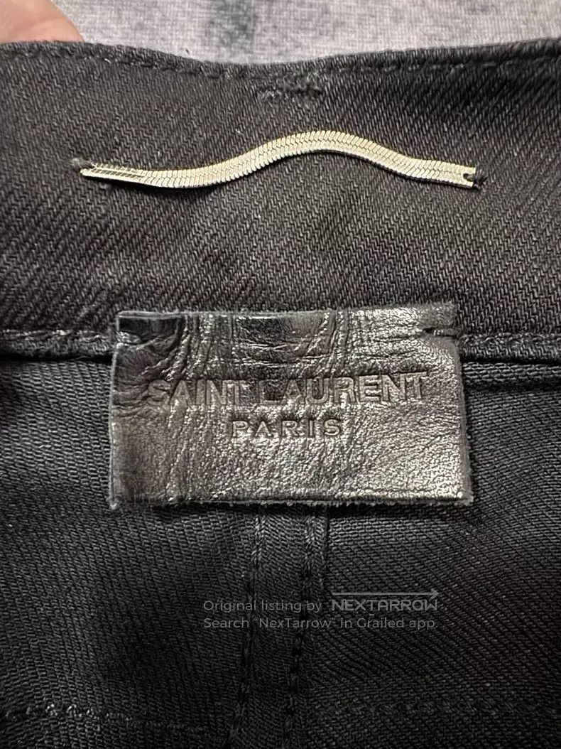Saint Laurent Paris Saint Laurent Paris Cat Claw Coated Wax Finished Basic Den Size US 33 - 6 Thumbnail
