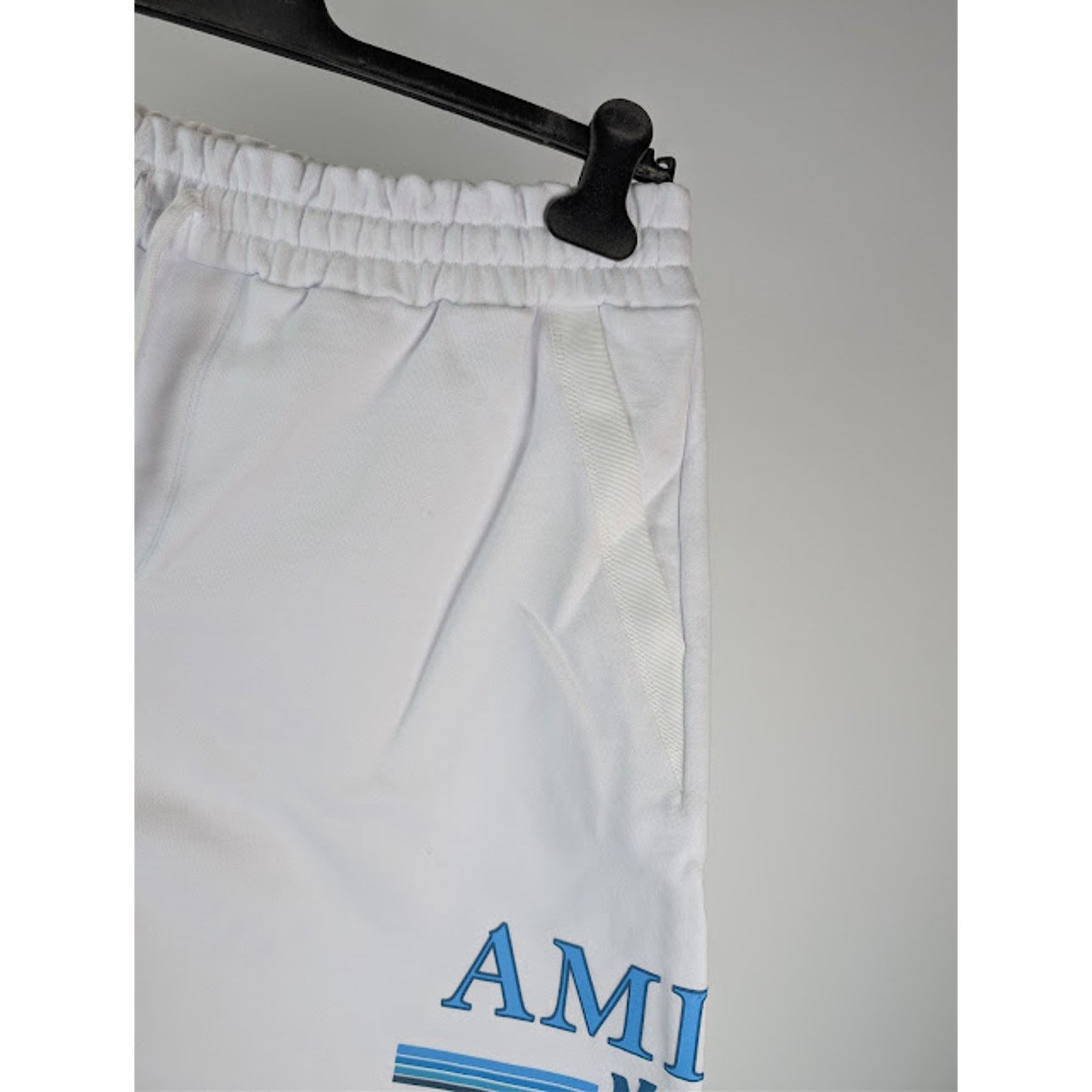 Amiri o1rshd1 MA Bar Watercolor Logo Short in White Size US 30 / EU 46 - 5 Thumbnail