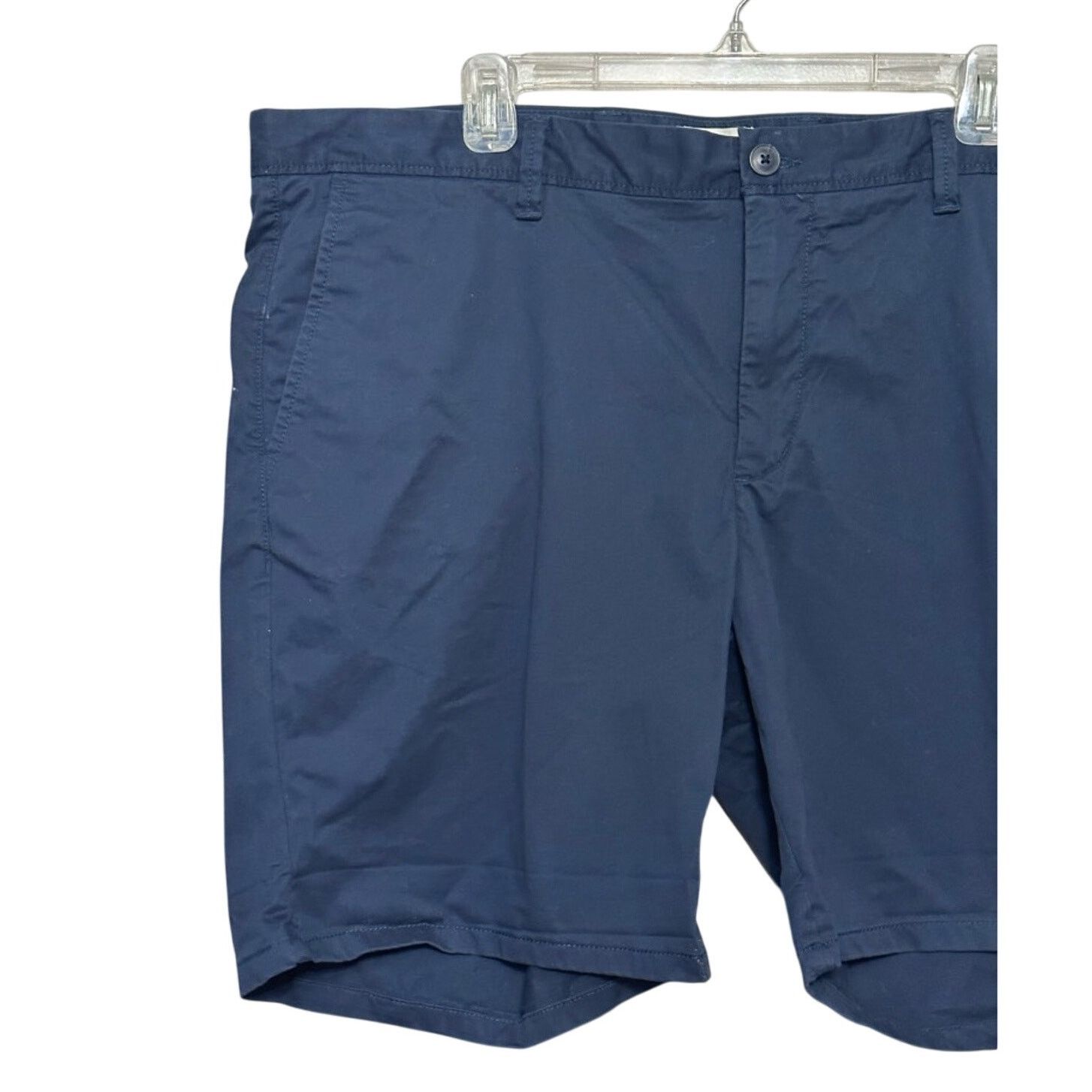 Other Open Edit Slim Fit Shorts Zip Fly Closure Pocket Blue 40 NWT Size US 40 / EU 56 - 2 Thumbnail
