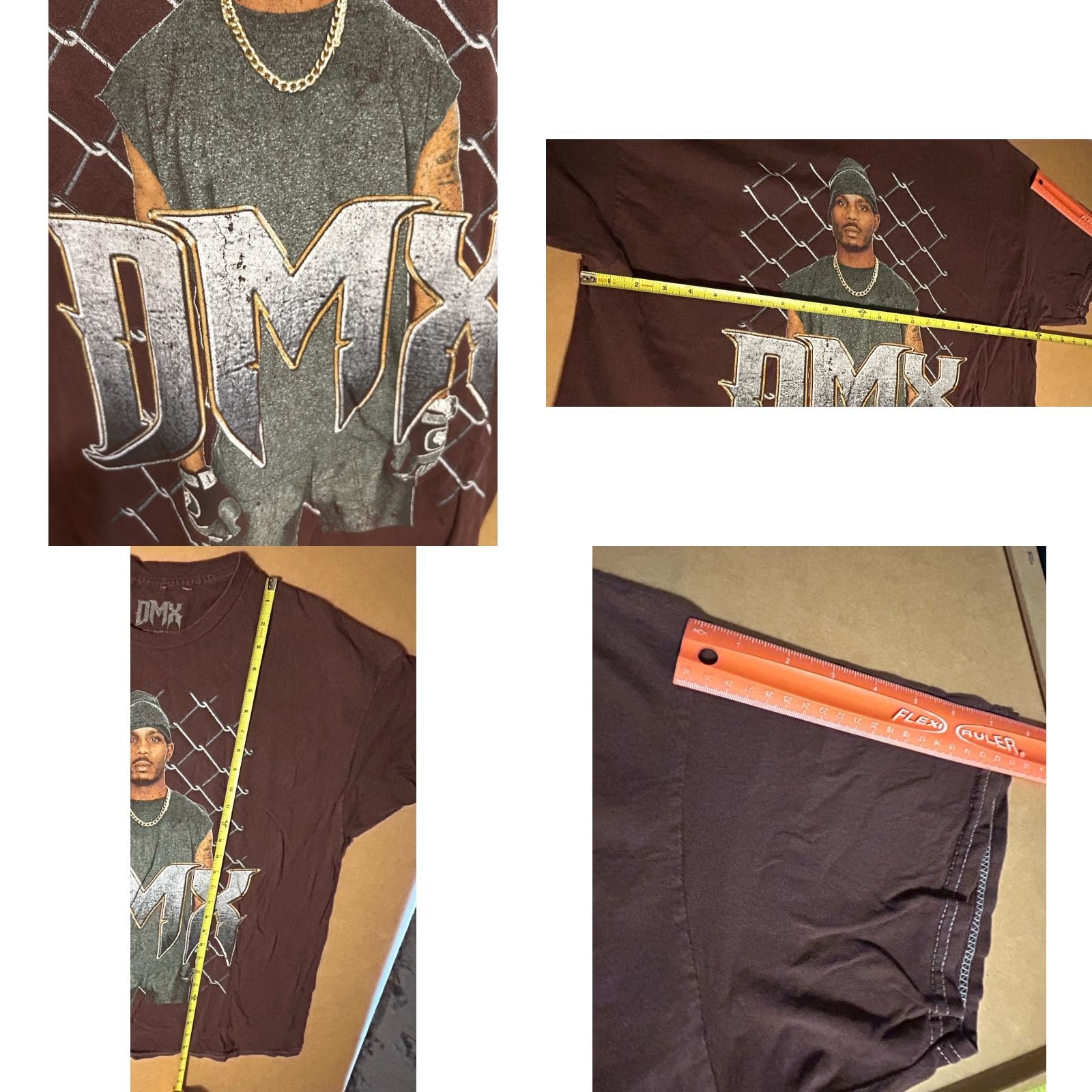 Vintage DMX Shirt Men XL Brown Short Sleeve Crew Neck Graphic Logo Hip Hop Music Size US XL / EU 56 / 4 - 8 Thumbnail