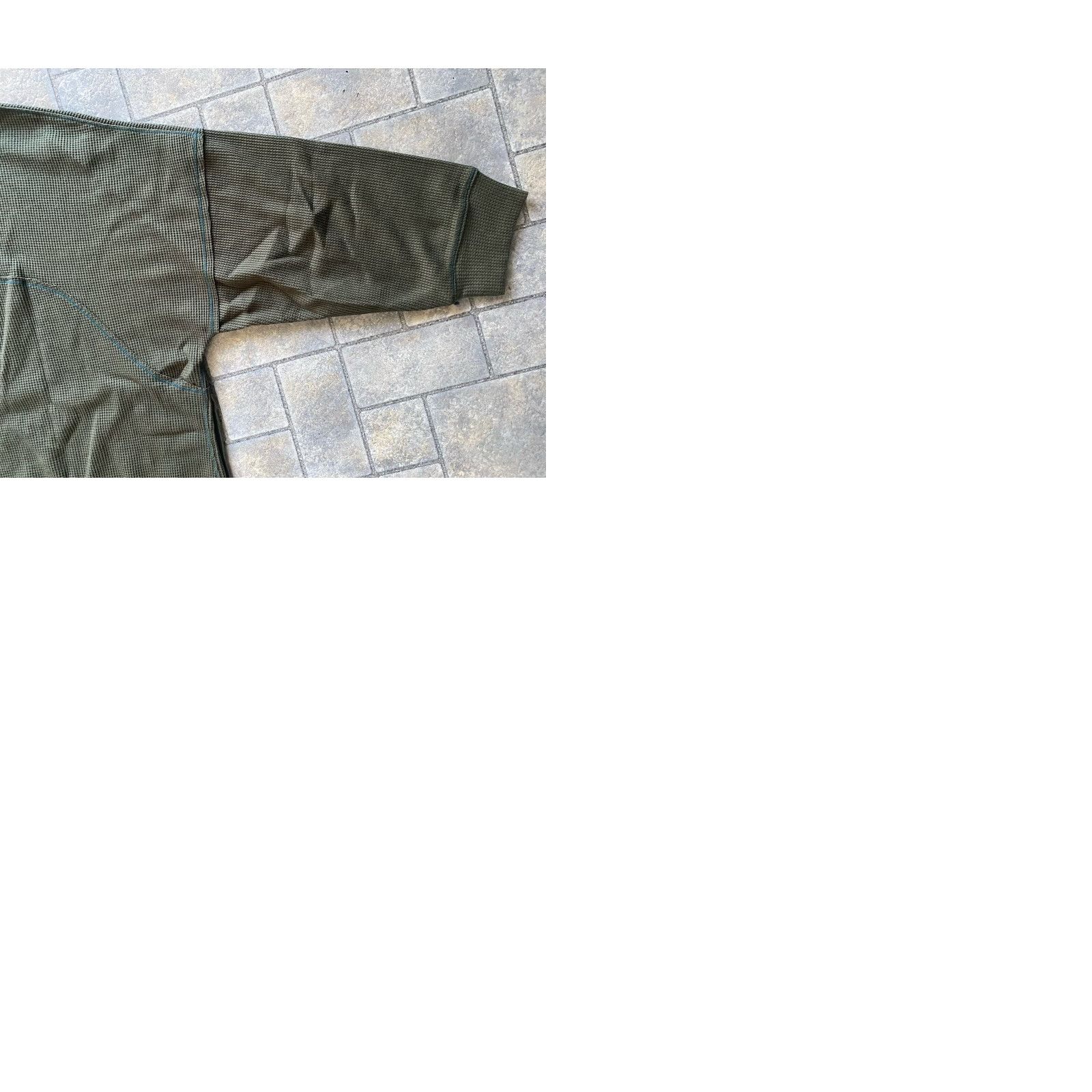 Free People Free People Intimately Womens Thermal Hoodie SMALL Dark Green Deep V Early Night Size S / US 4 / IT 40 - 10 Thumbnail