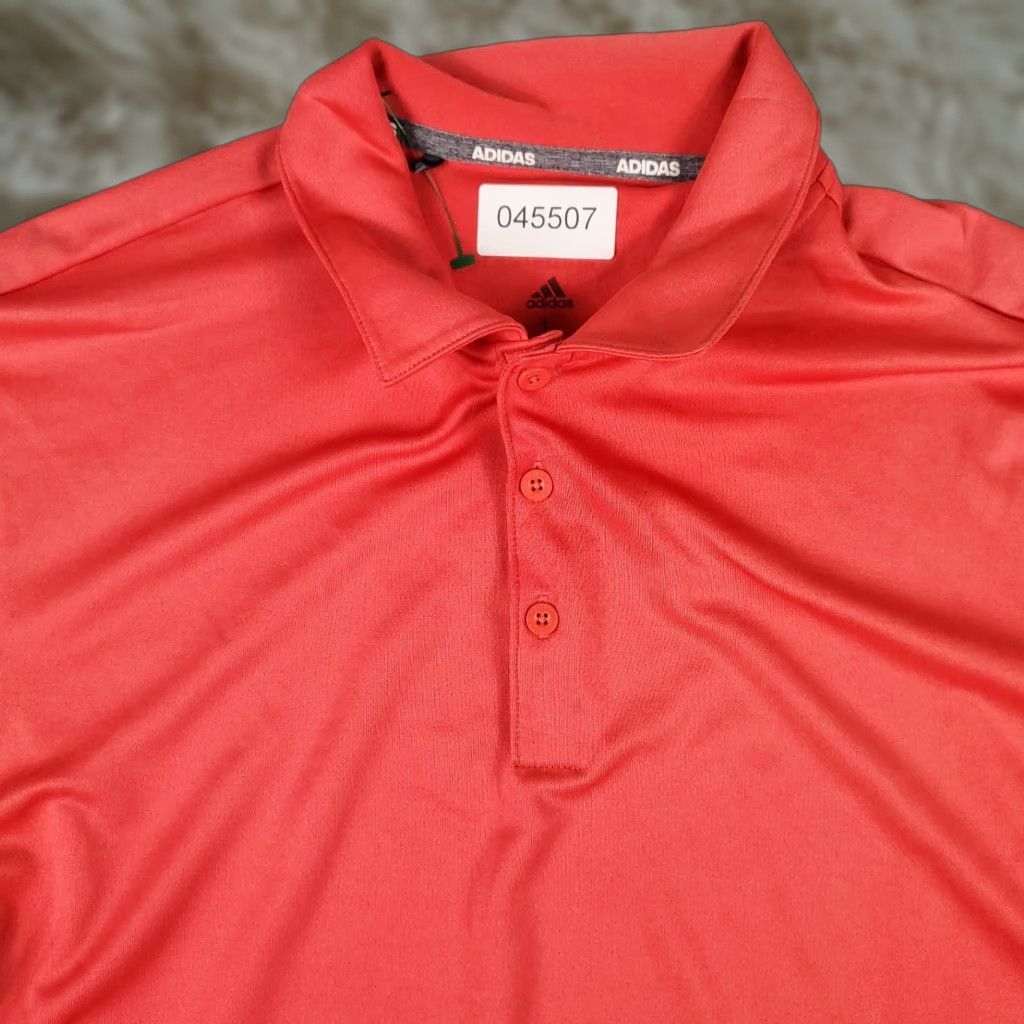 Adidas Adidas Polo Shirt Mens Size Large Red/Pink Golf Casual Short Sleeve Size US L / EU 52-54 / 3 - 1 Thumbnail