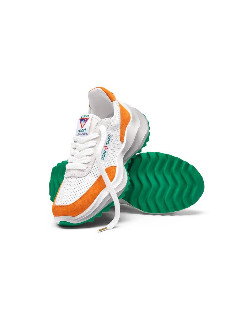 Casablanca o1mle0326 Atlantis Sneaker in White/Orange Size US 9.5 / EU 42-43 - 11 Thumbnail