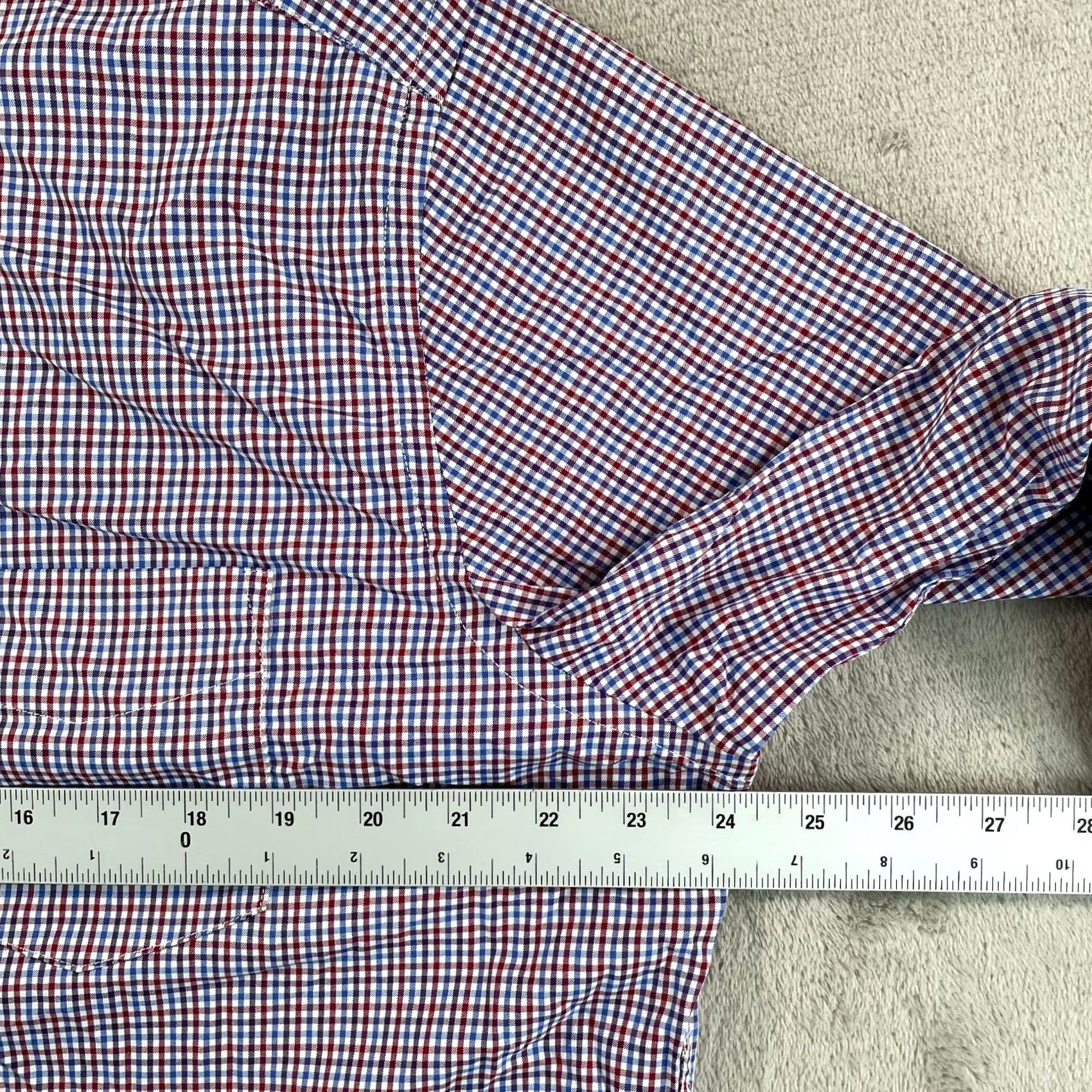 UNTUCKit UNTUCKit Performance Shirt XL Multi Gingham Check Long Sleeve Casual Office Prep Shirt Men's XL Multicolor Check-Nylon Spandex Button-Down Size US XL / EU 56 / 4 - 5 Thumbnail