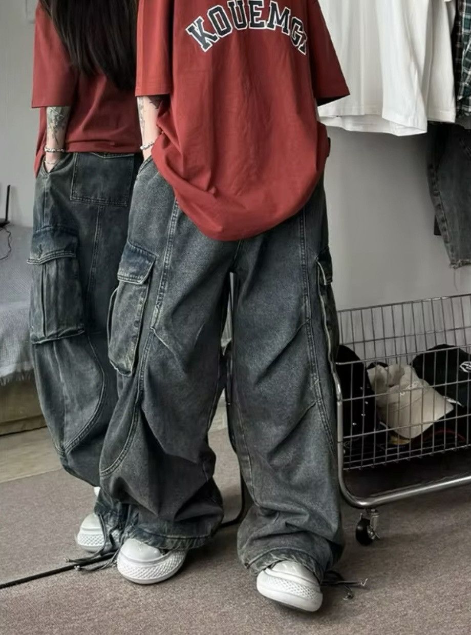 Denime × Jean × Vintage American Vintage High Waist Straight Blue Jeans Size US 29 - 5 Thumbnail