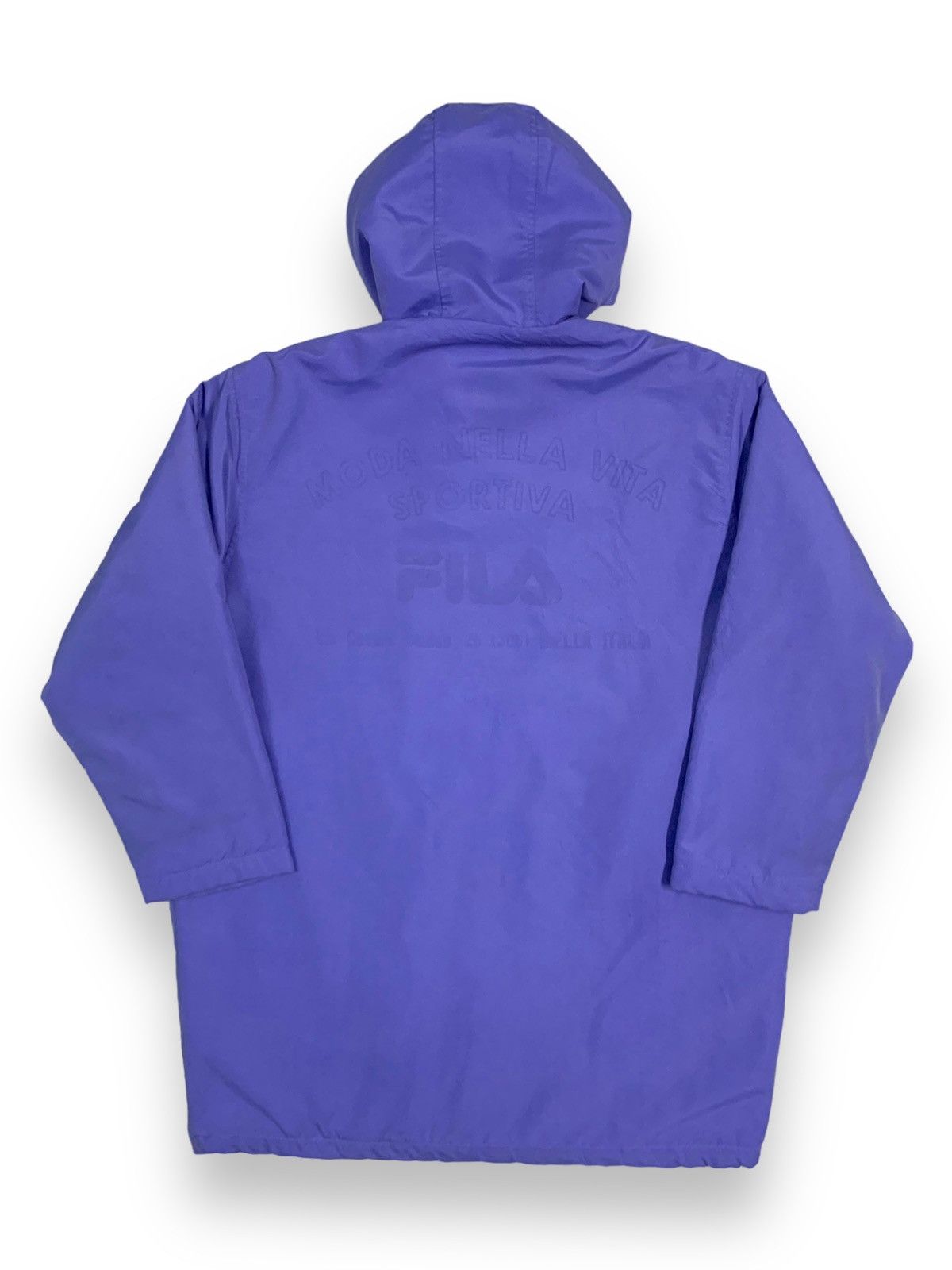 Fila Vintage 90s Fila Biella Italia Oversized Sherpa Lined Jacket Size US XL / EU 56 / 4 - 2 Thumbnail