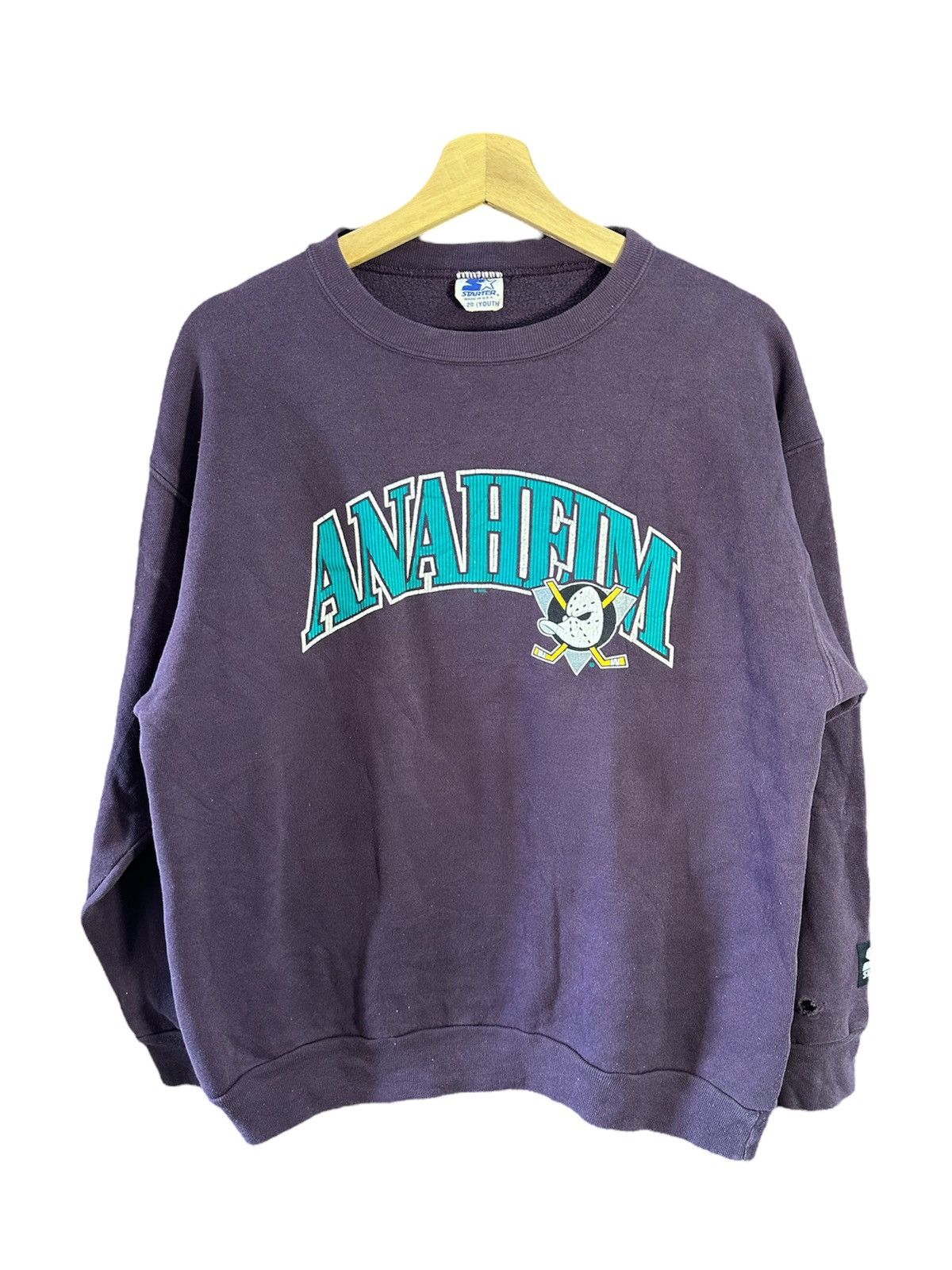 NHL 1993 Vintage NHL Mighty Duck Anaheim Sweatshirt Size US M / EU 48-50 / 2 - 1 Thumbnail