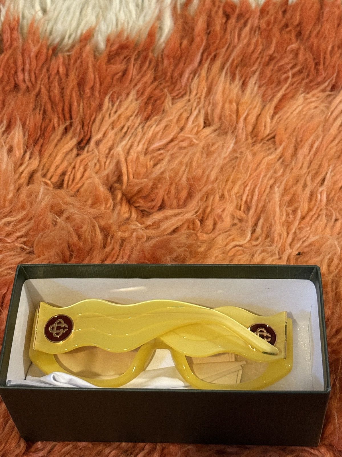 Casablanca Casablanca Yellow Memphis Sunglasses Size ONE SIZE - 7 Thumbnail