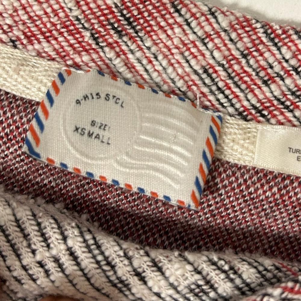 Designer Anthropologie l Postmark Woven Sweatshirt XS Size XS / US 0-2 / IT 36-38 - 7 Thumbnail