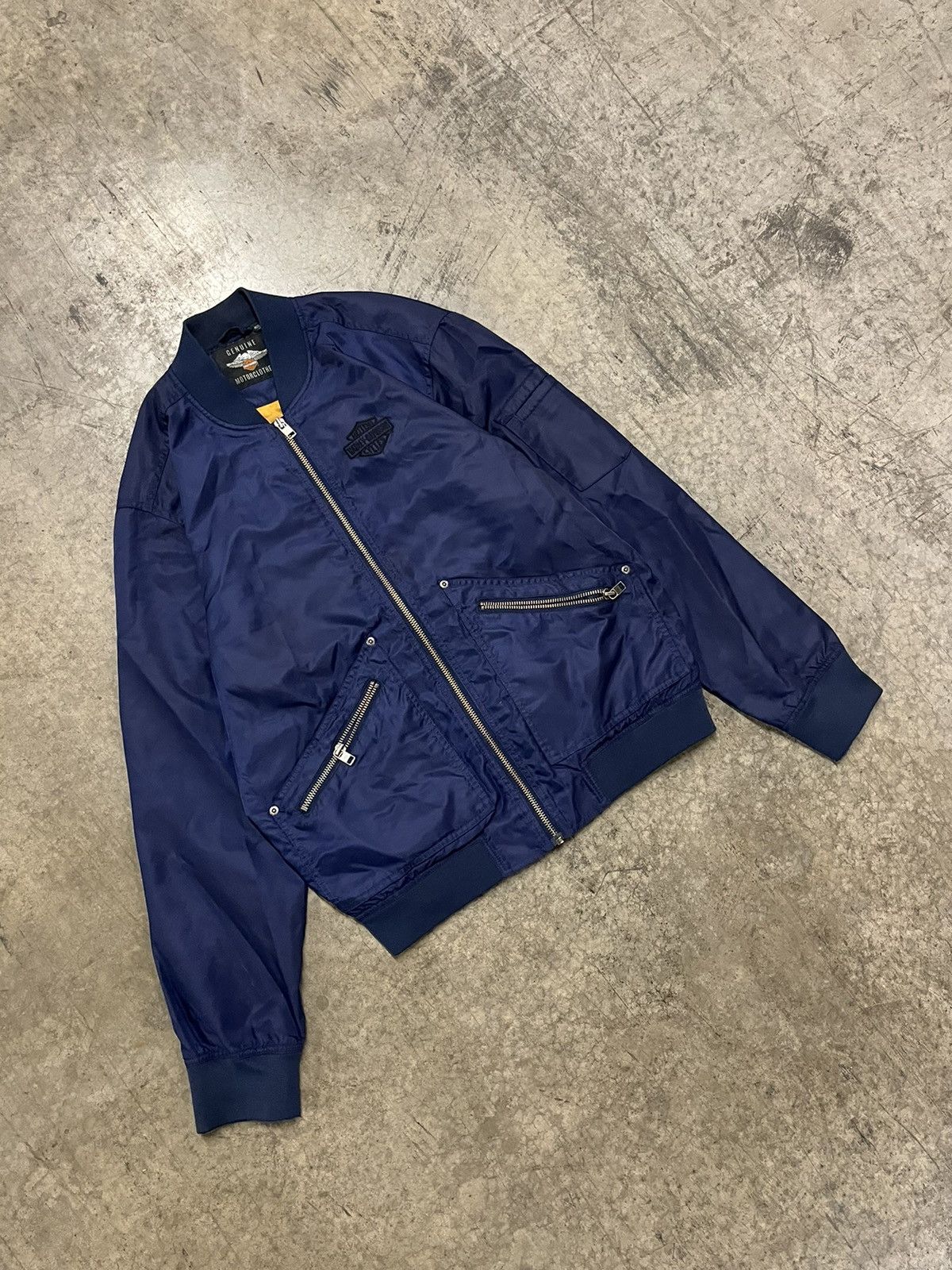 Harley Davidson × Vintage Harley bomber jacket vintage streetwear hyper rare biker Size US M / EU 48-50 / 2 - 2 Thumbnail
